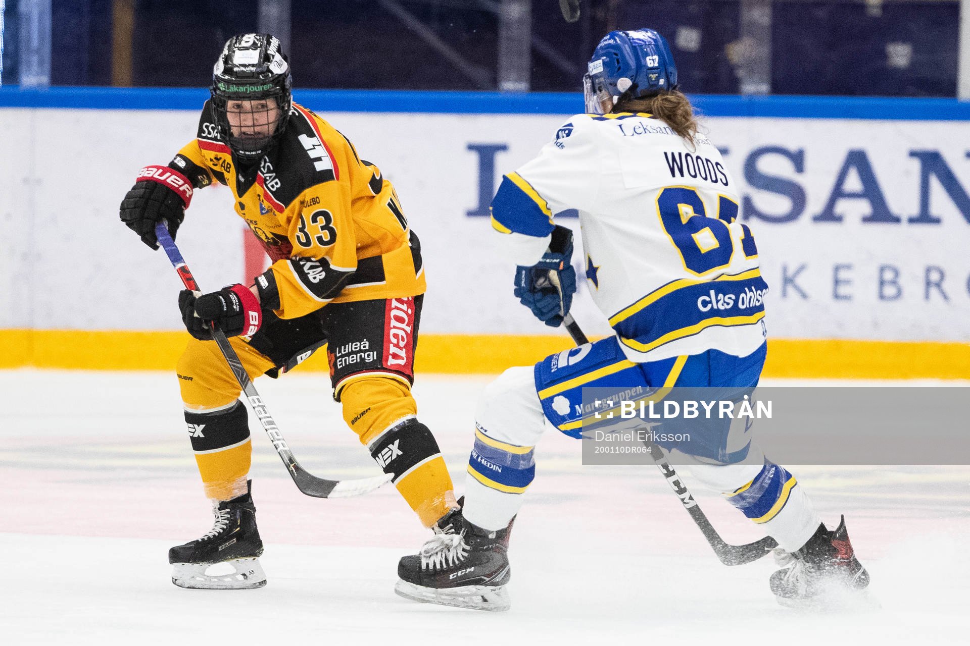 Luleås Michelle Karvinen och Leksands Emma Woods
