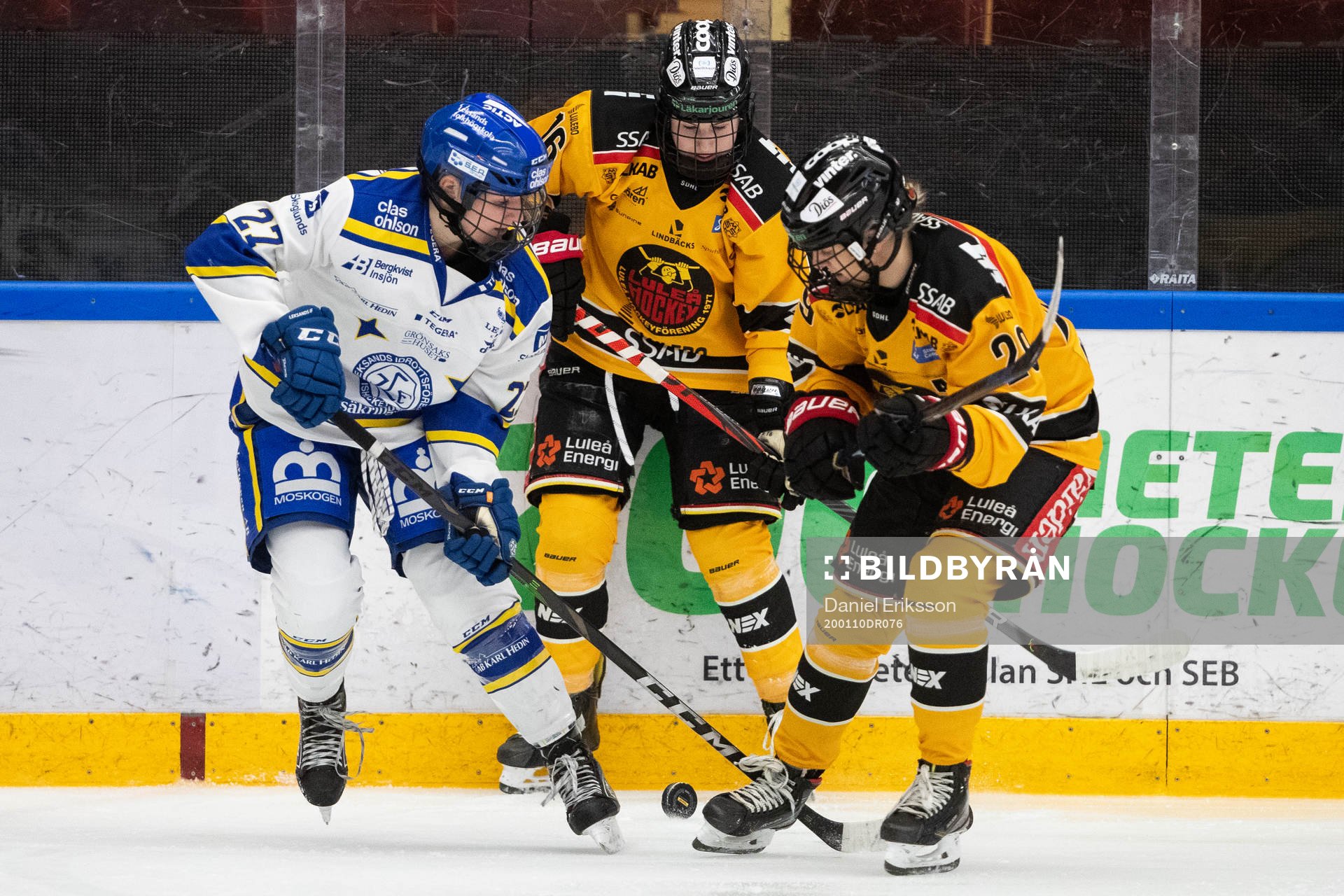 Leksands Lena Düsterhöft och Luleås Petra Nieminen och