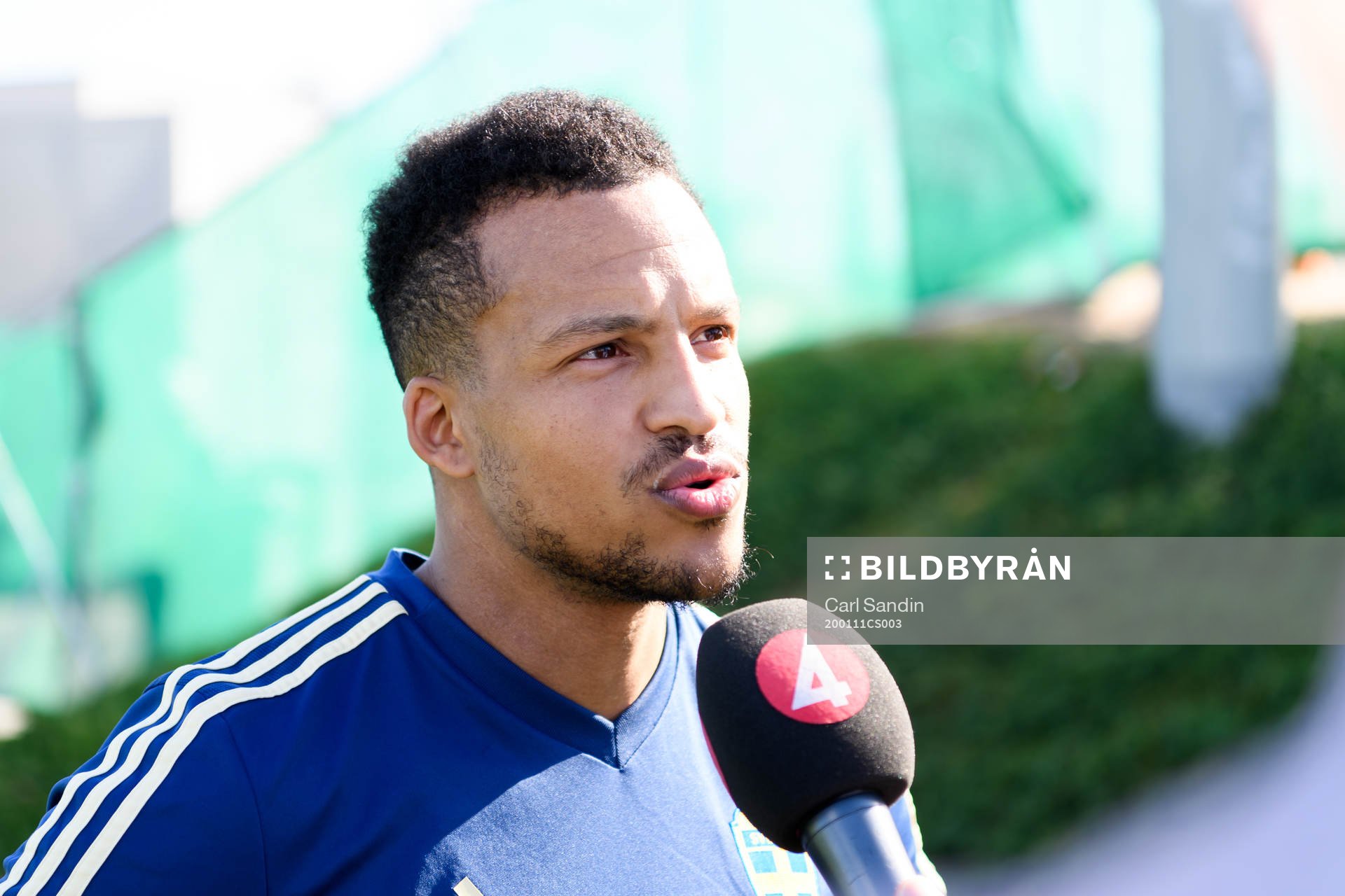 Martin Olsson is being interviewed
