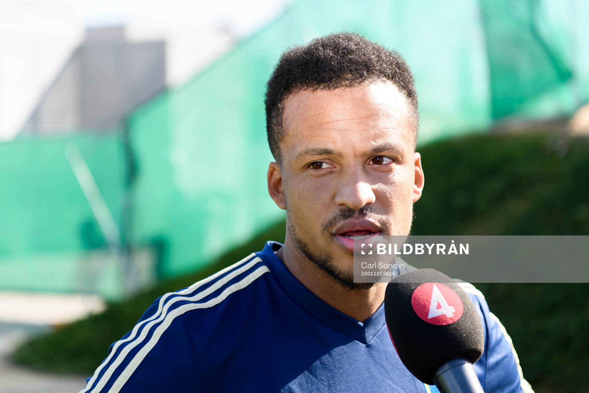 Martin Olsson is being interviewed