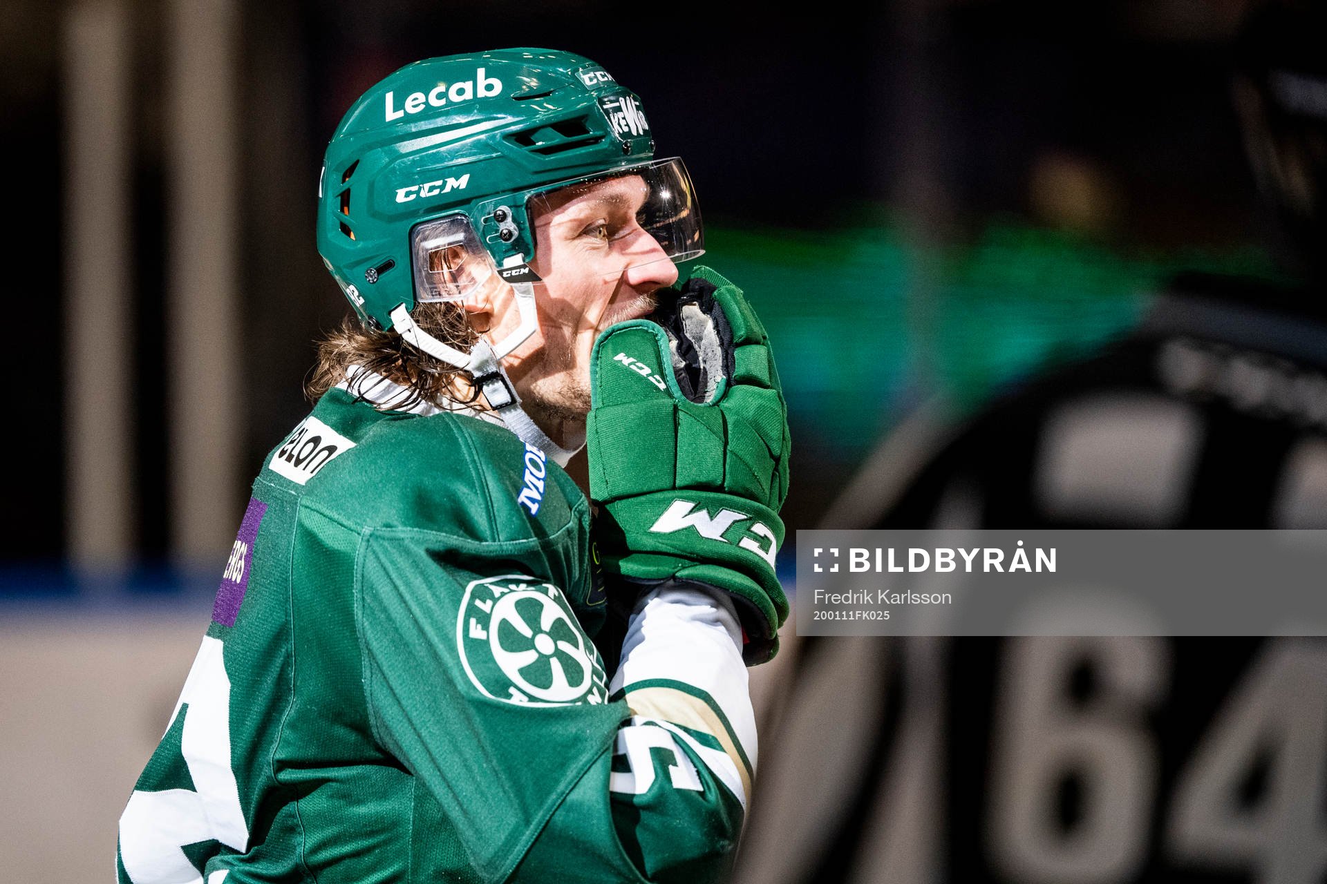 Färjestads Jesper Olofsson jublar