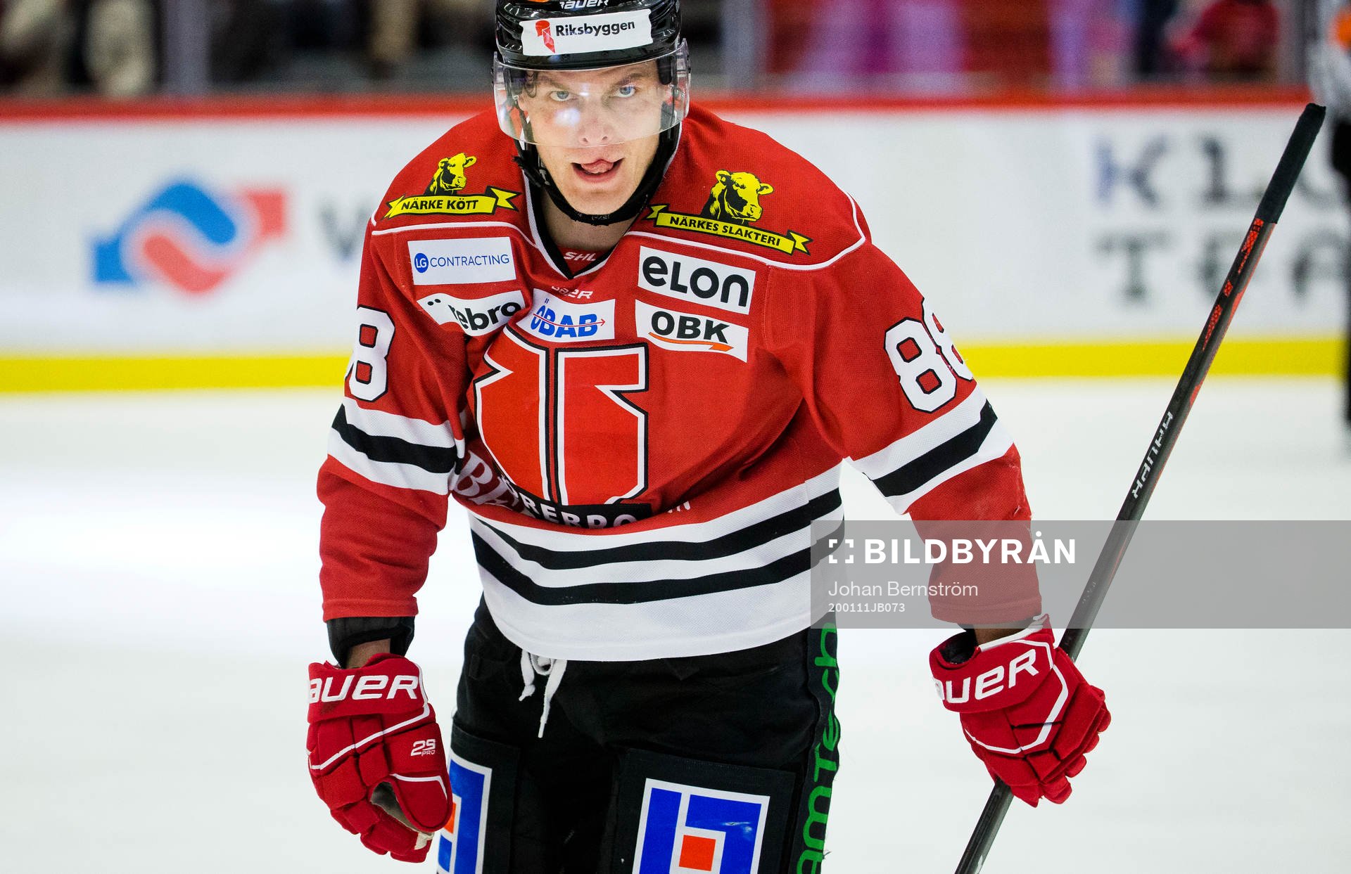 Örebros Joonas Rask gör 3-0 och jublar