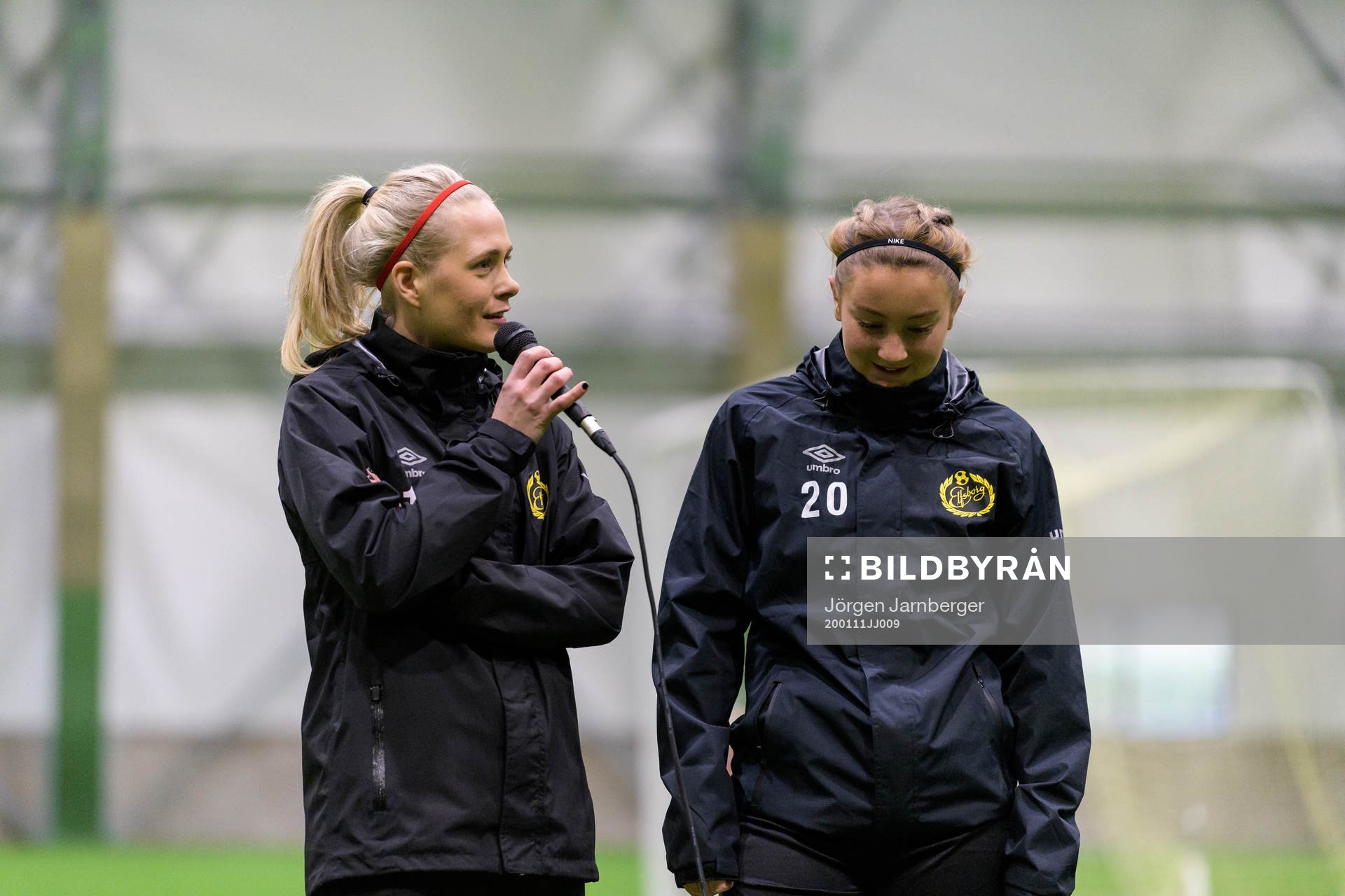 Elfsborgs damlags Ellen Larsson och Ebba Johansson