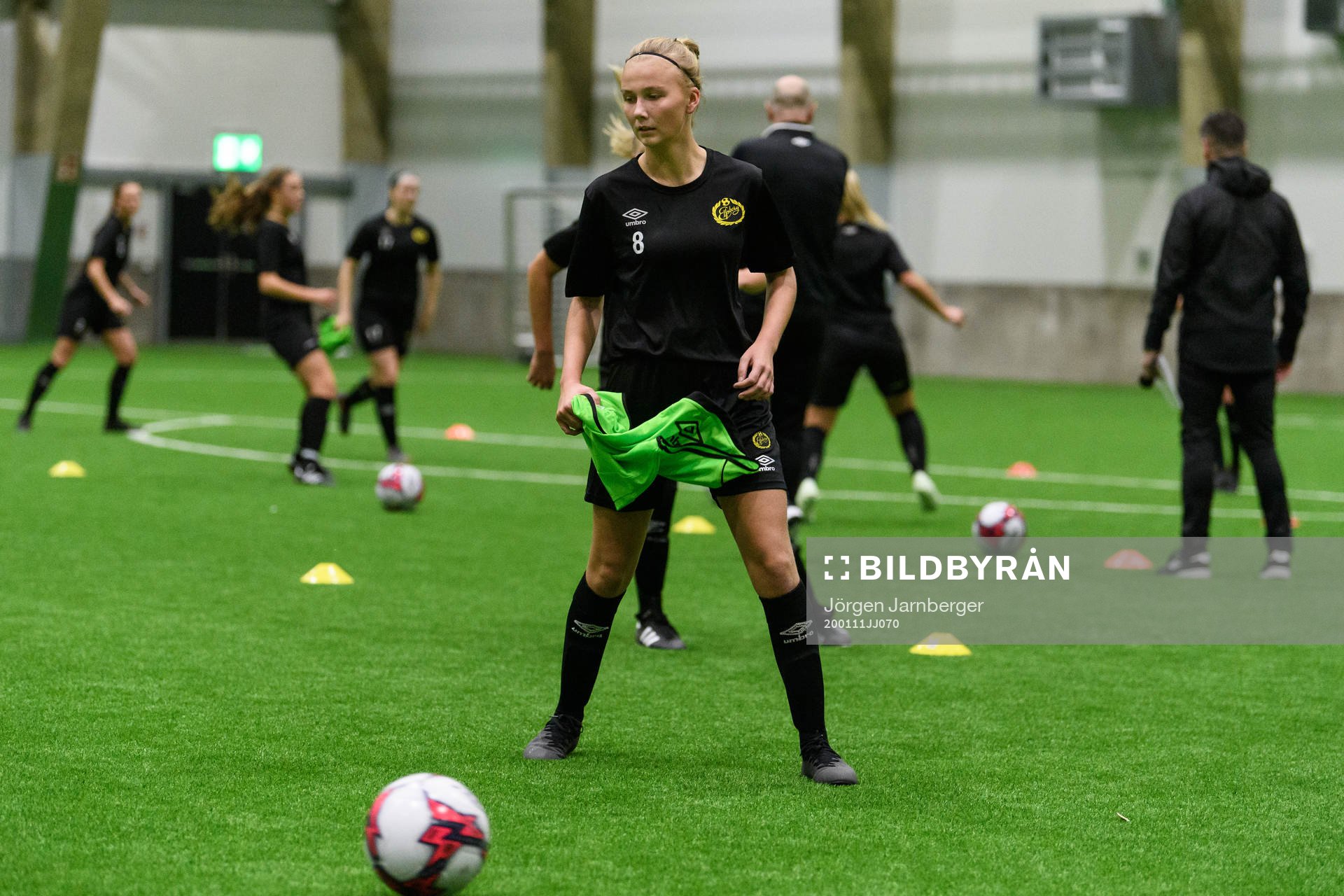 Linn Sångberg under en gemensam säsongsuppstart med fotbollslaget Elfsborgs herr- och damlag den 11 januari 2020 i Borås.