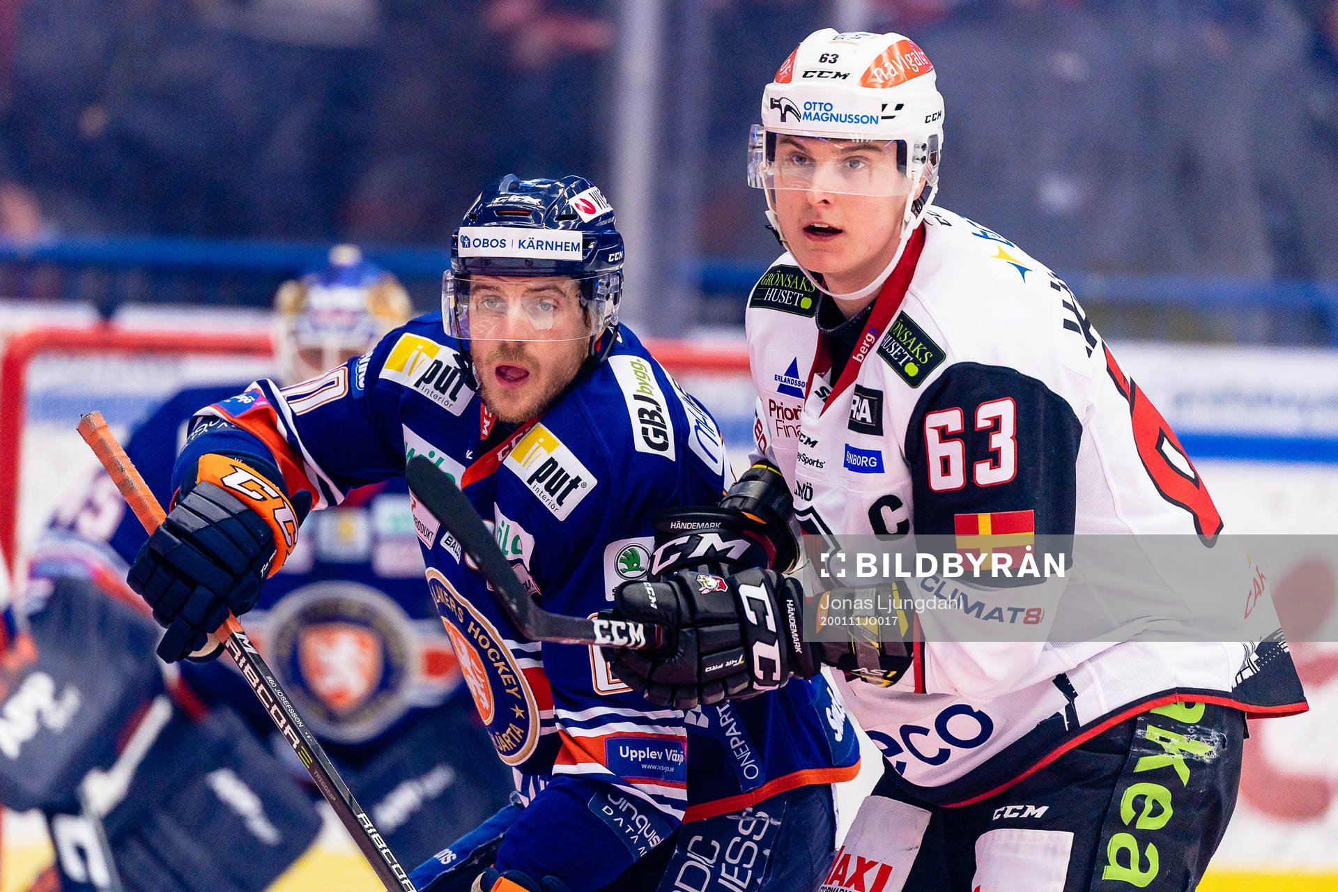 Växjös Erik Josefsson och Malmö Redhawks Fredrik