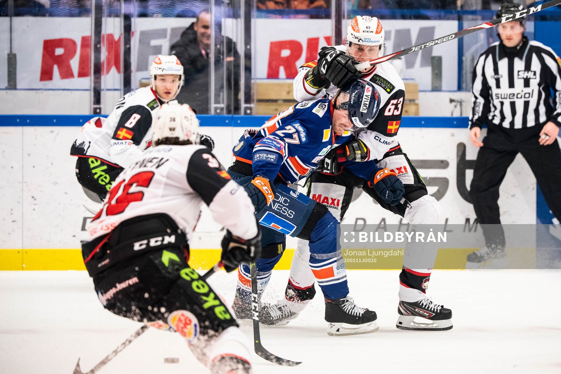 Växjös Martin Lundberg och Malmö Redhawks Fredrik