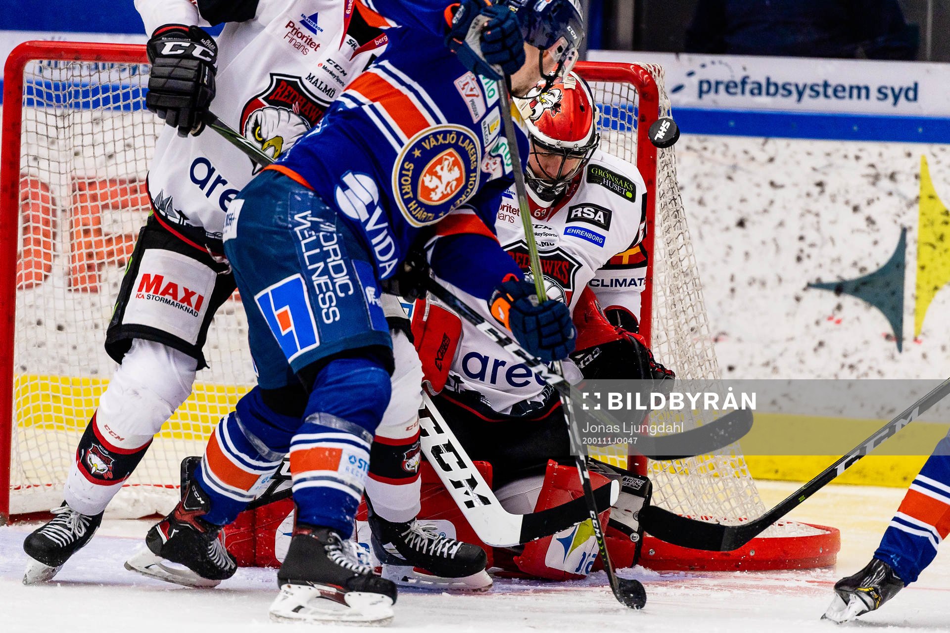 Malmö Redhawks målvakt Oscar Alsenfelt