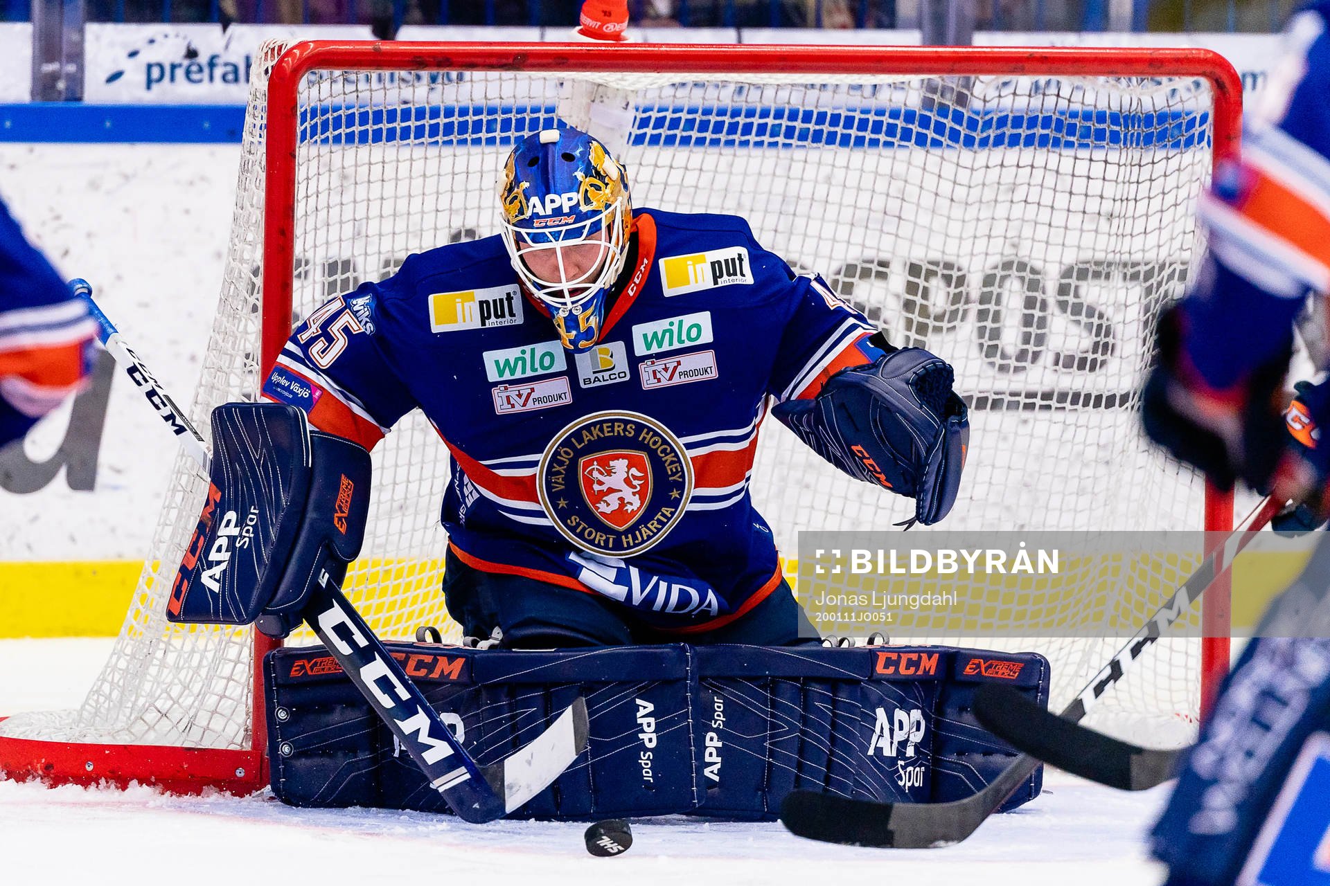 Växjös målvakt Viktor Andrén