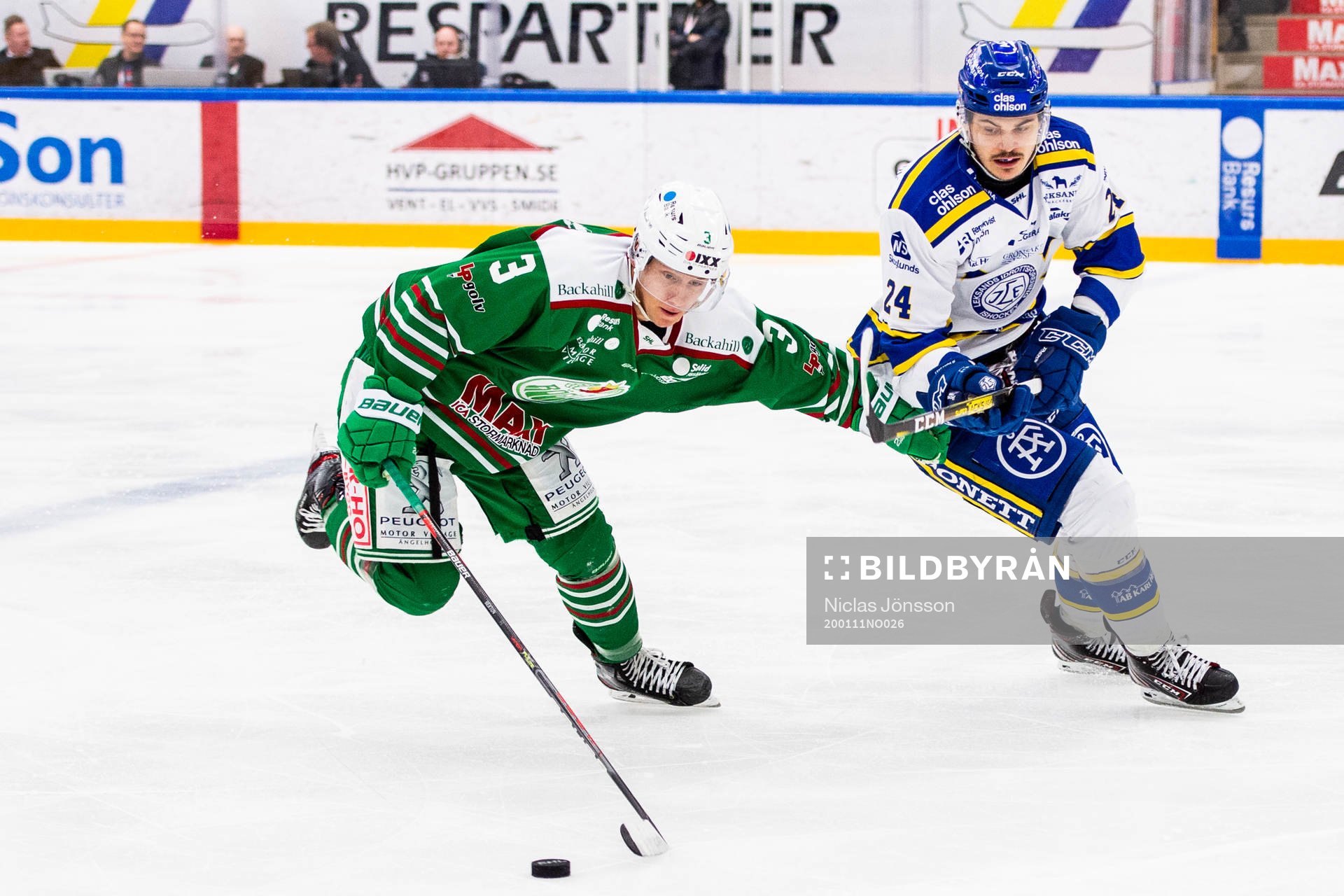 Rögles Daniel Bertov och Leksands Thomas Valkvae Olsen