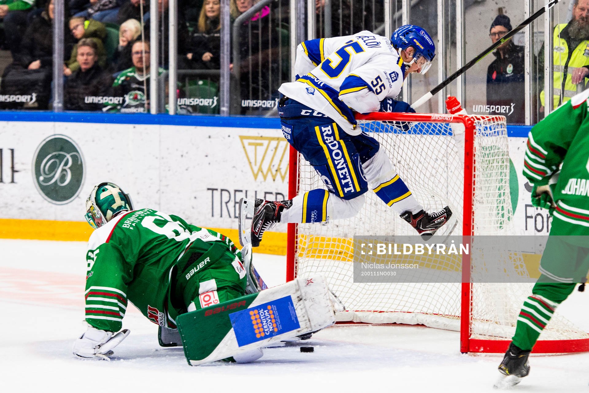 Leksands Jonas Ahnelöv jublar