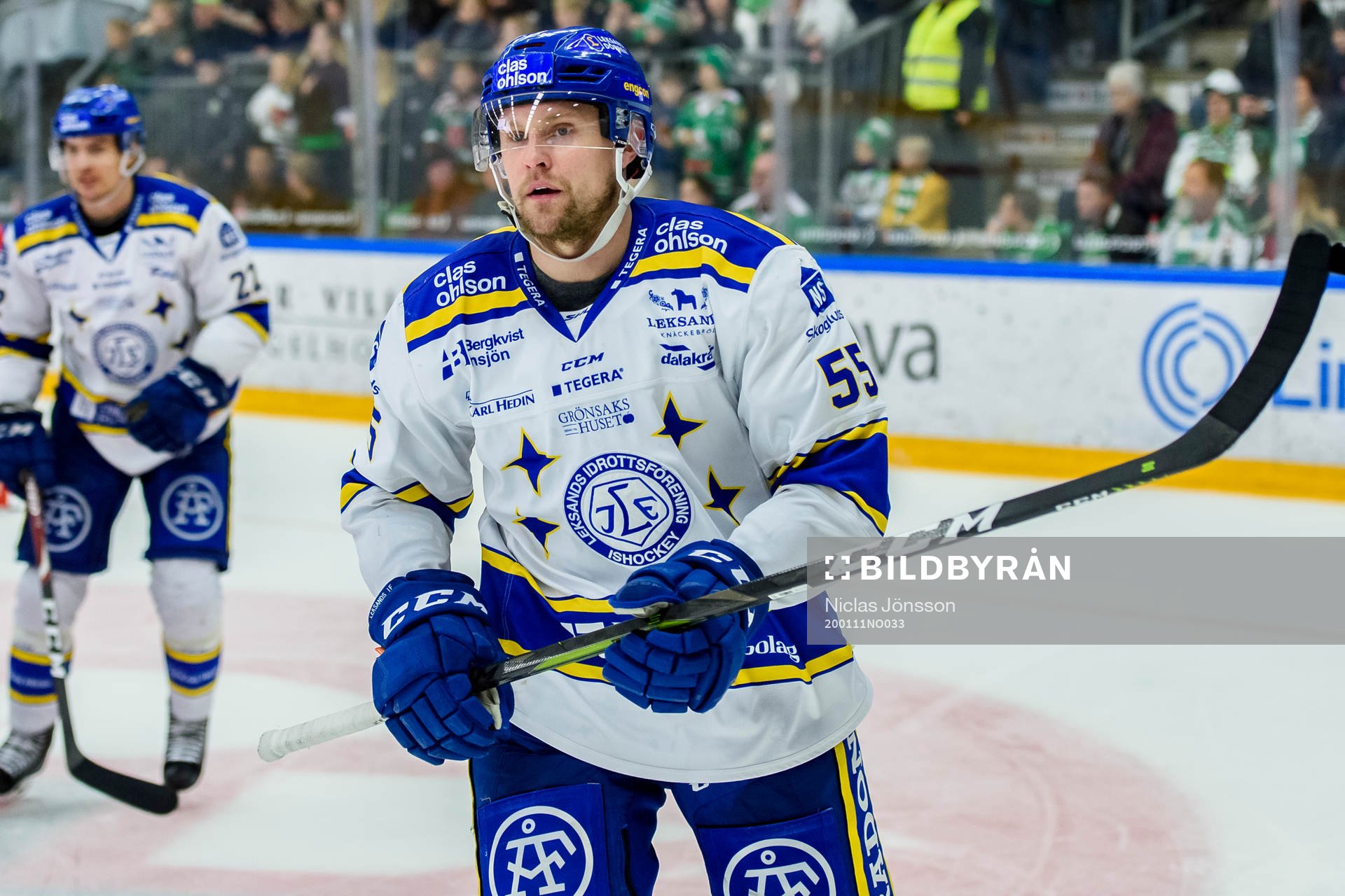Leksands Jonas Ahnelöv jublar