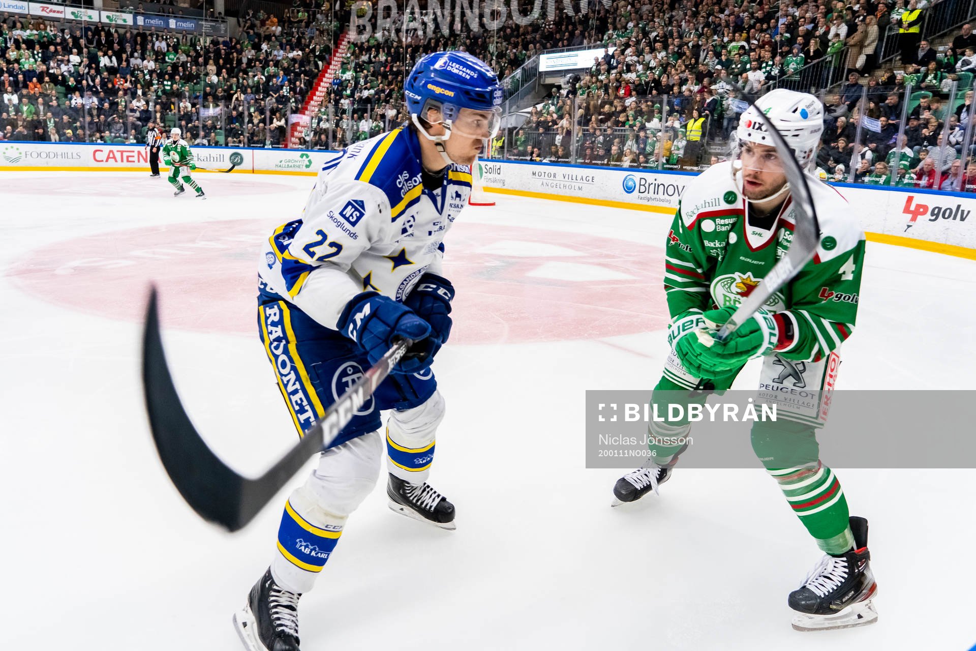 Leksands Sebastian Wännström och Kodie Curran