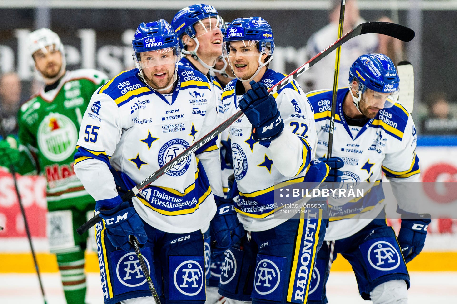 Leksands Jonas Ahnelöv jublar