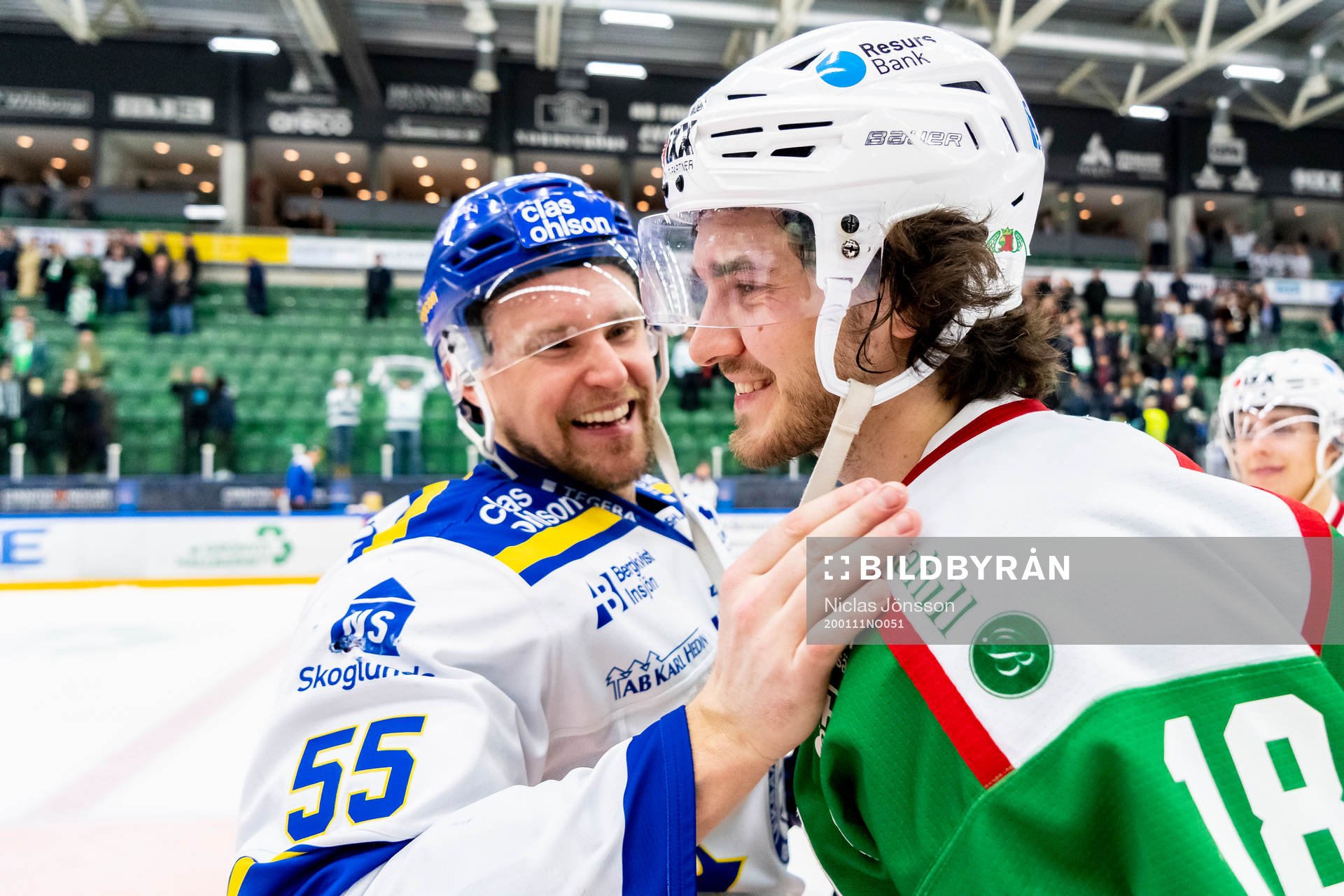 Leksands Jonas Ahnelöv och Rögles Dennis Everberg