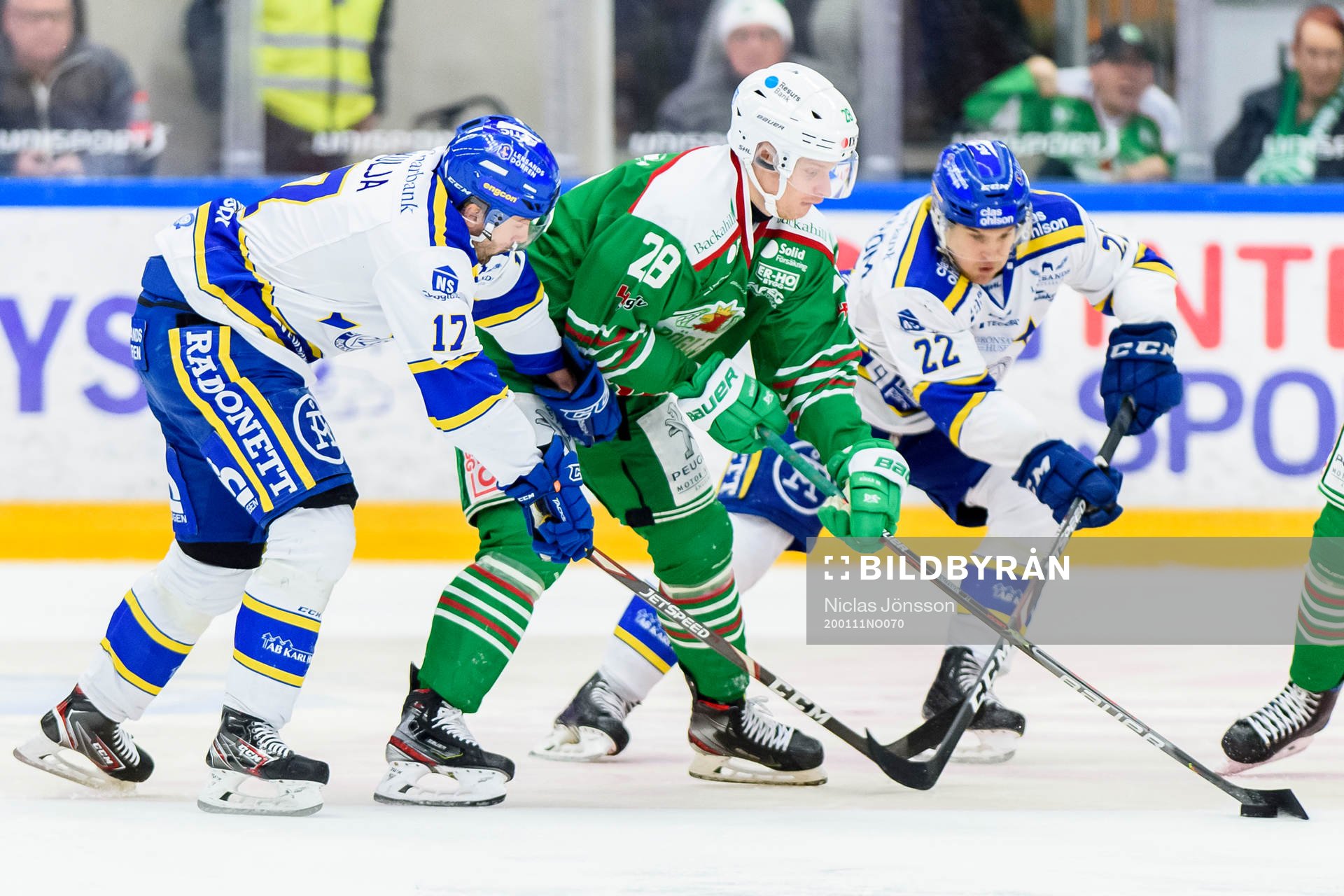 Rögles Anton Bengtsson och Leksands Sebastian Wännström