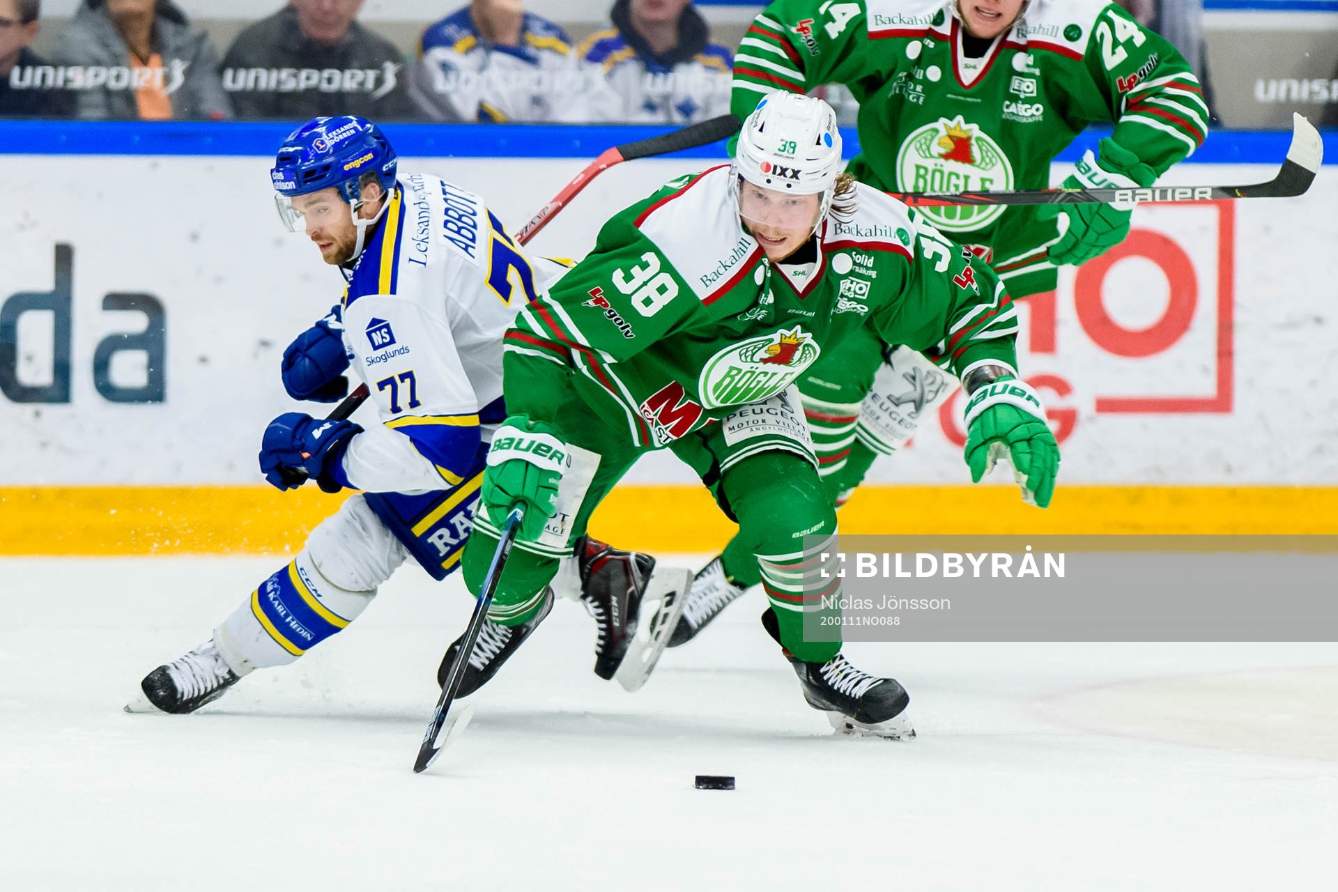Leksands Spencer Abbott och Rögles Erik Andersson