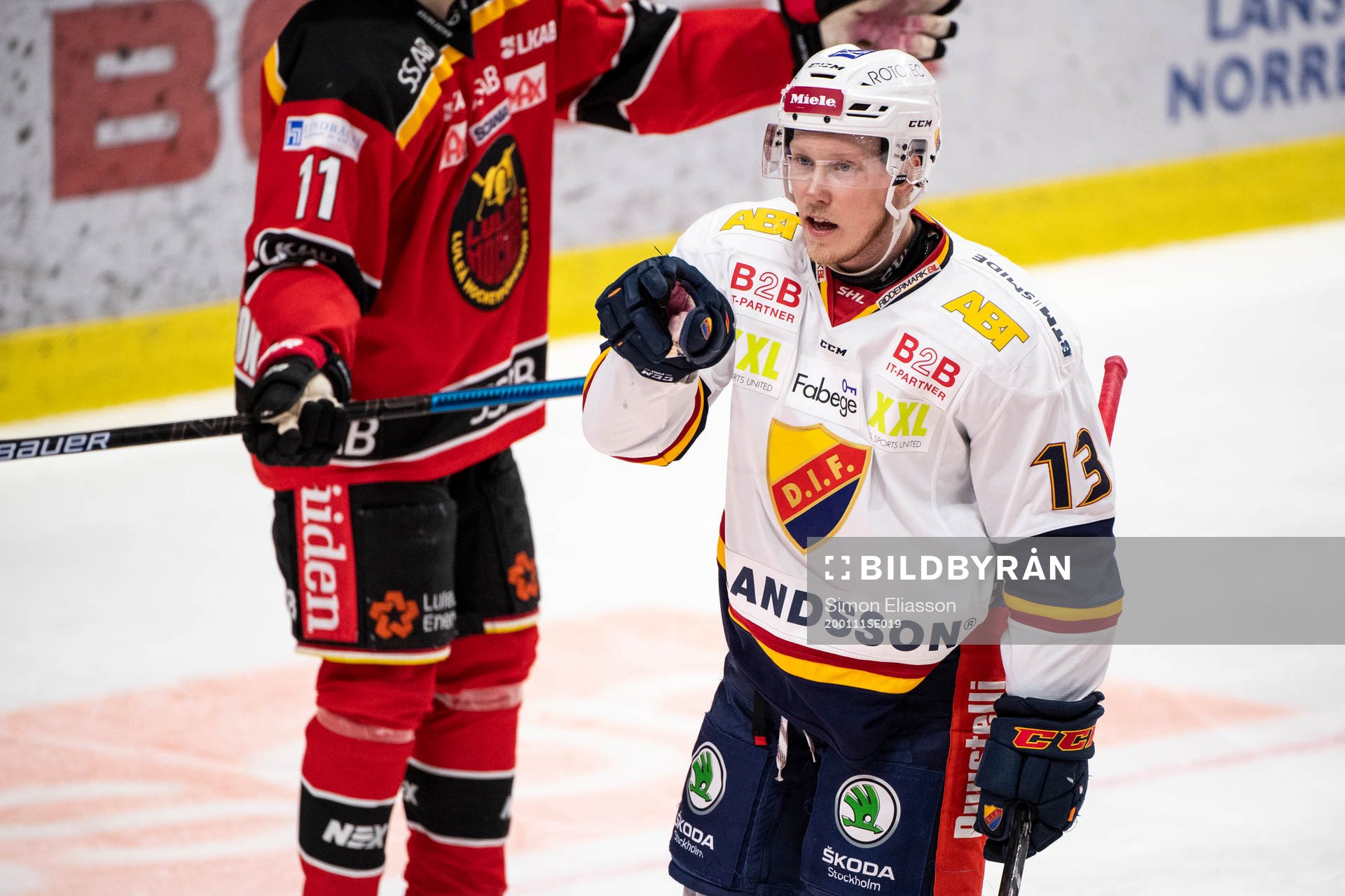Djurgårdens Kalle Östman jublar