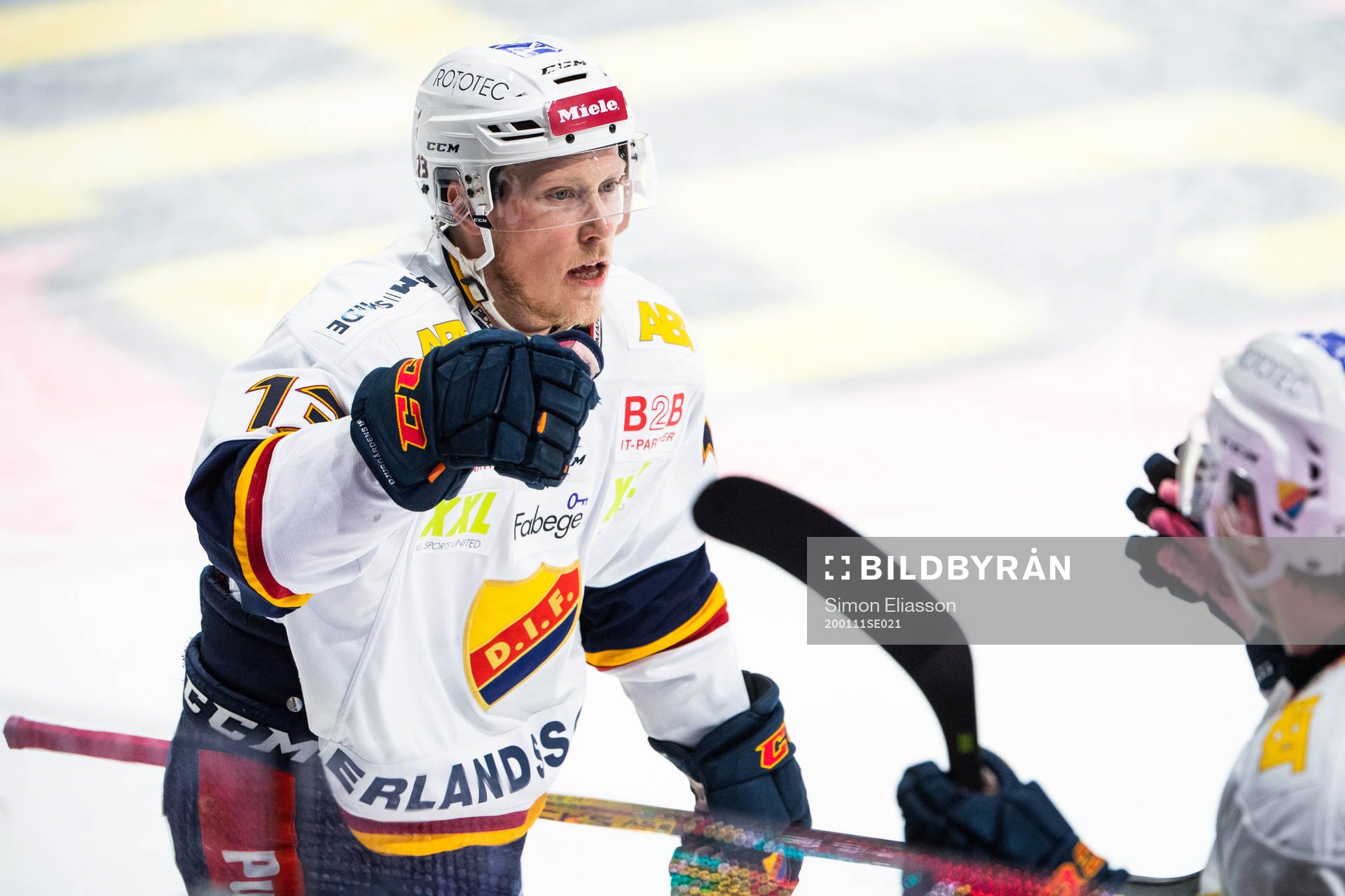 Djurgårdens Kalle Östman jublar