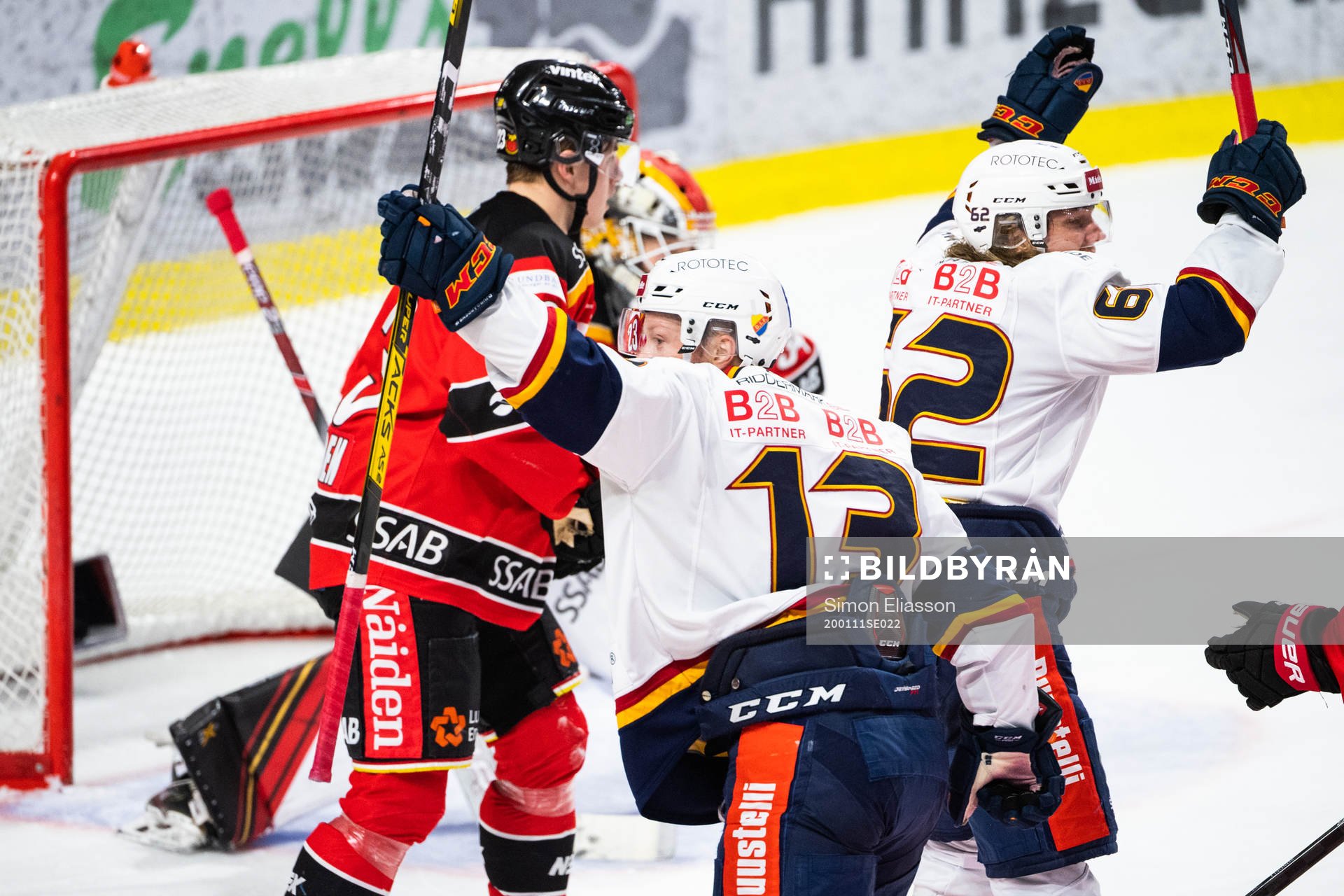 Djurgårdens Kalle Östman jublar