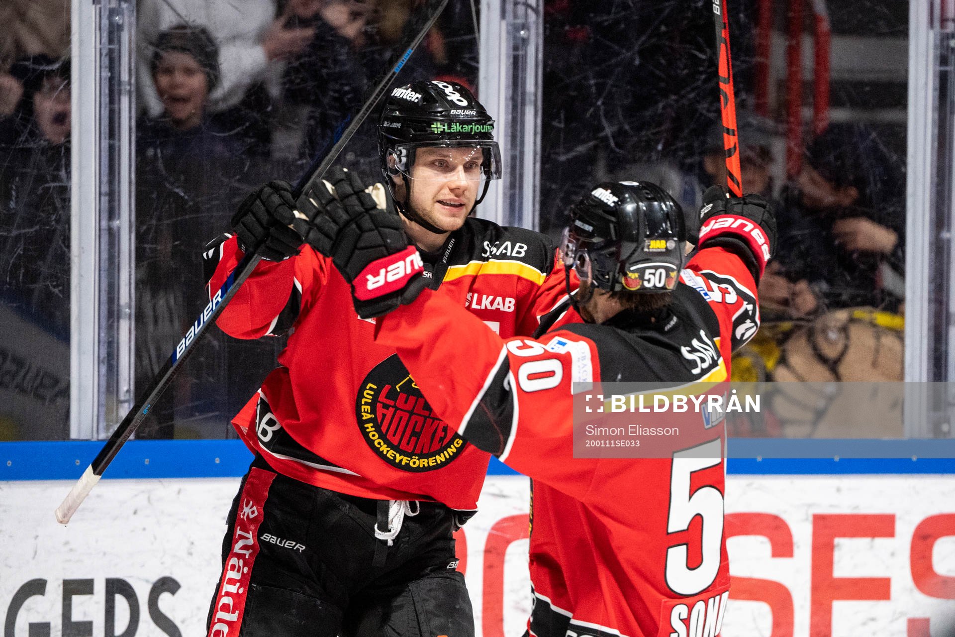 Luleås Petter Emanuelsson jublar