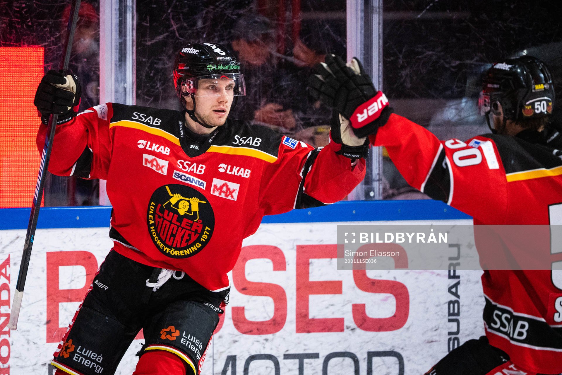 Luleås Petter Emanuelsson jublar