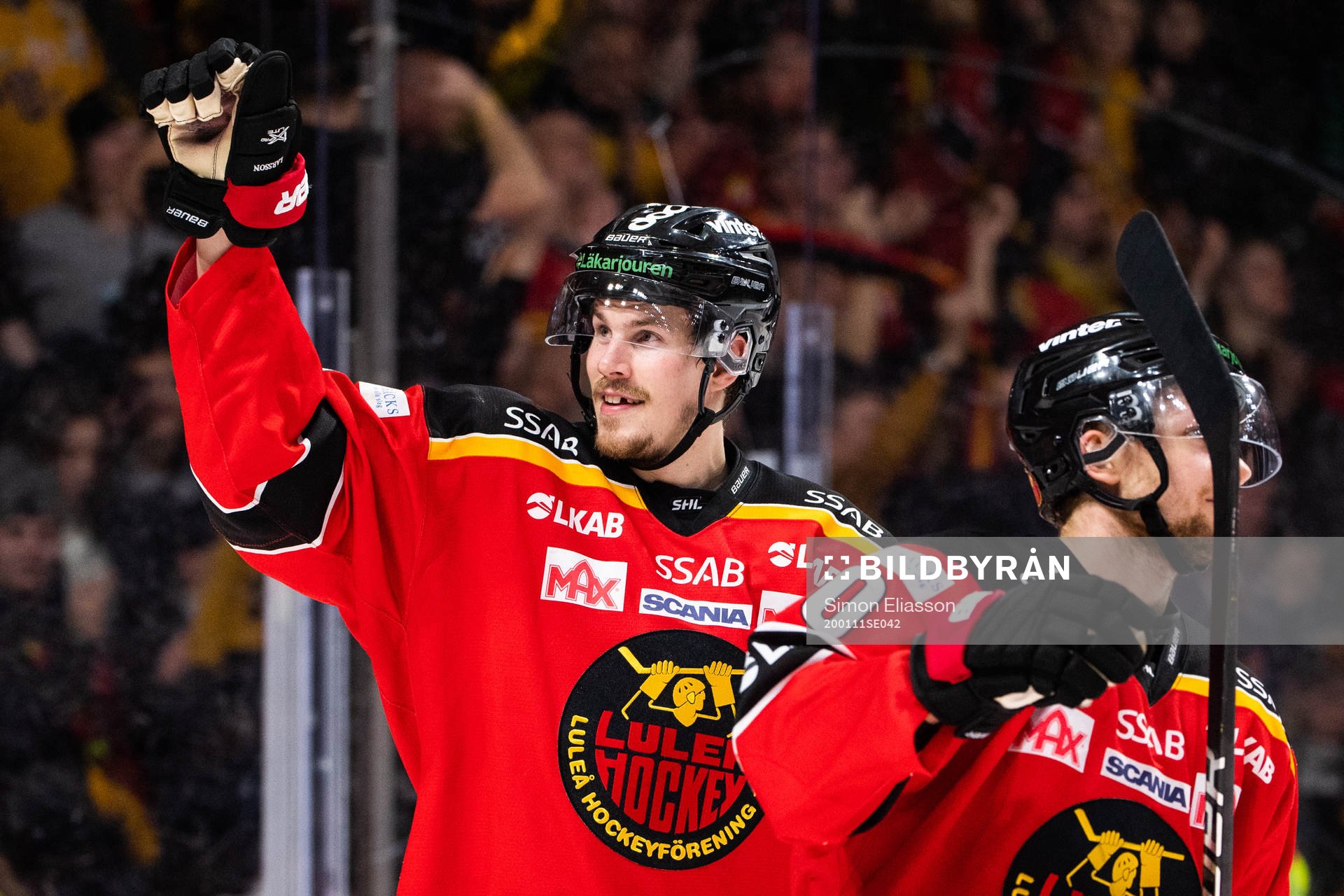 Luleås Emil Larsson jublar
