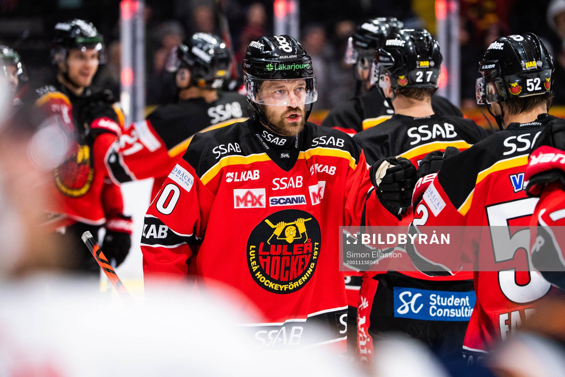 Luleås Daniel Sondell jublar