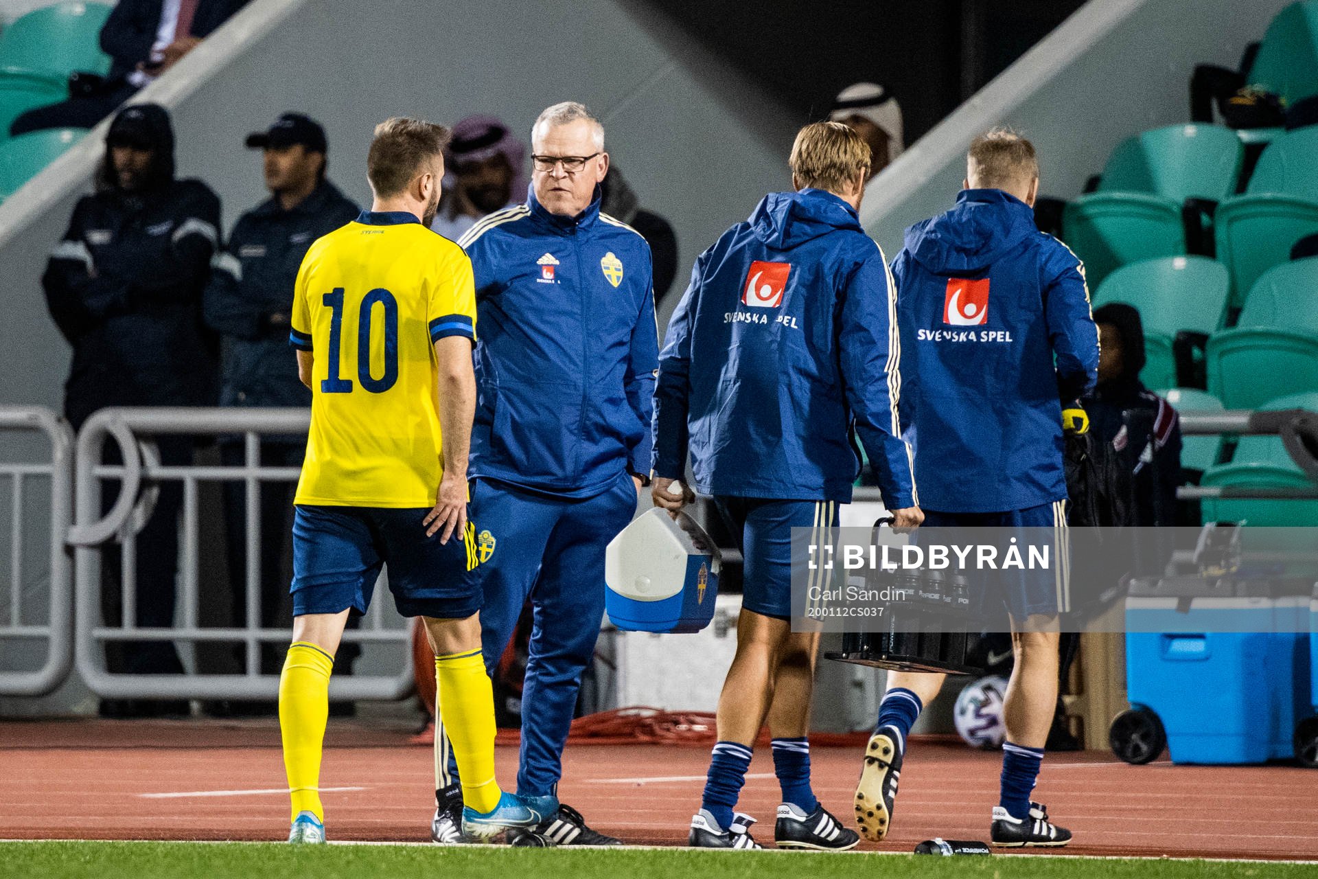 Muamer Tankovic and Janne Andersson, head coach of Sweden
