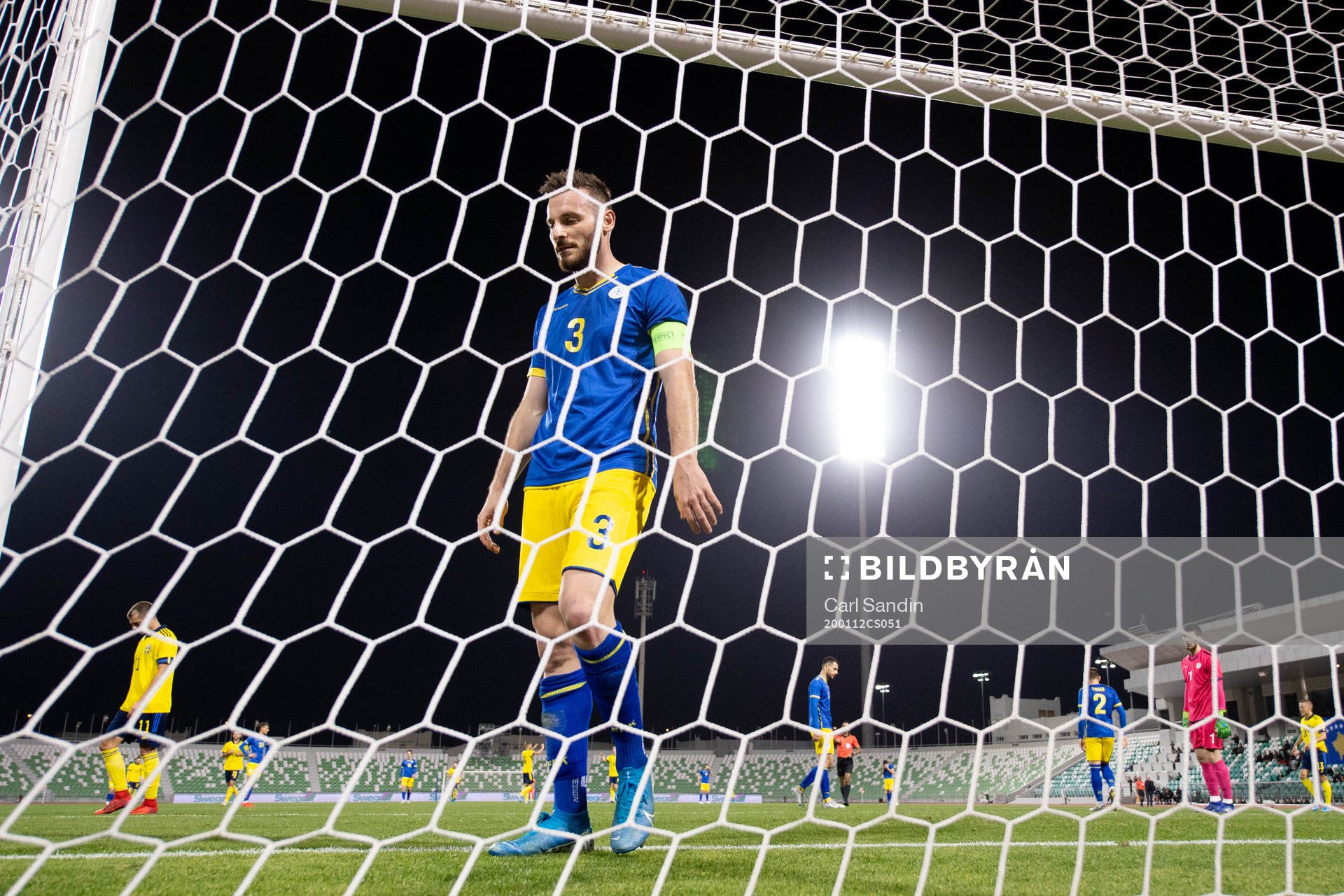 Fidan Aliti of Kosovo looks dejected