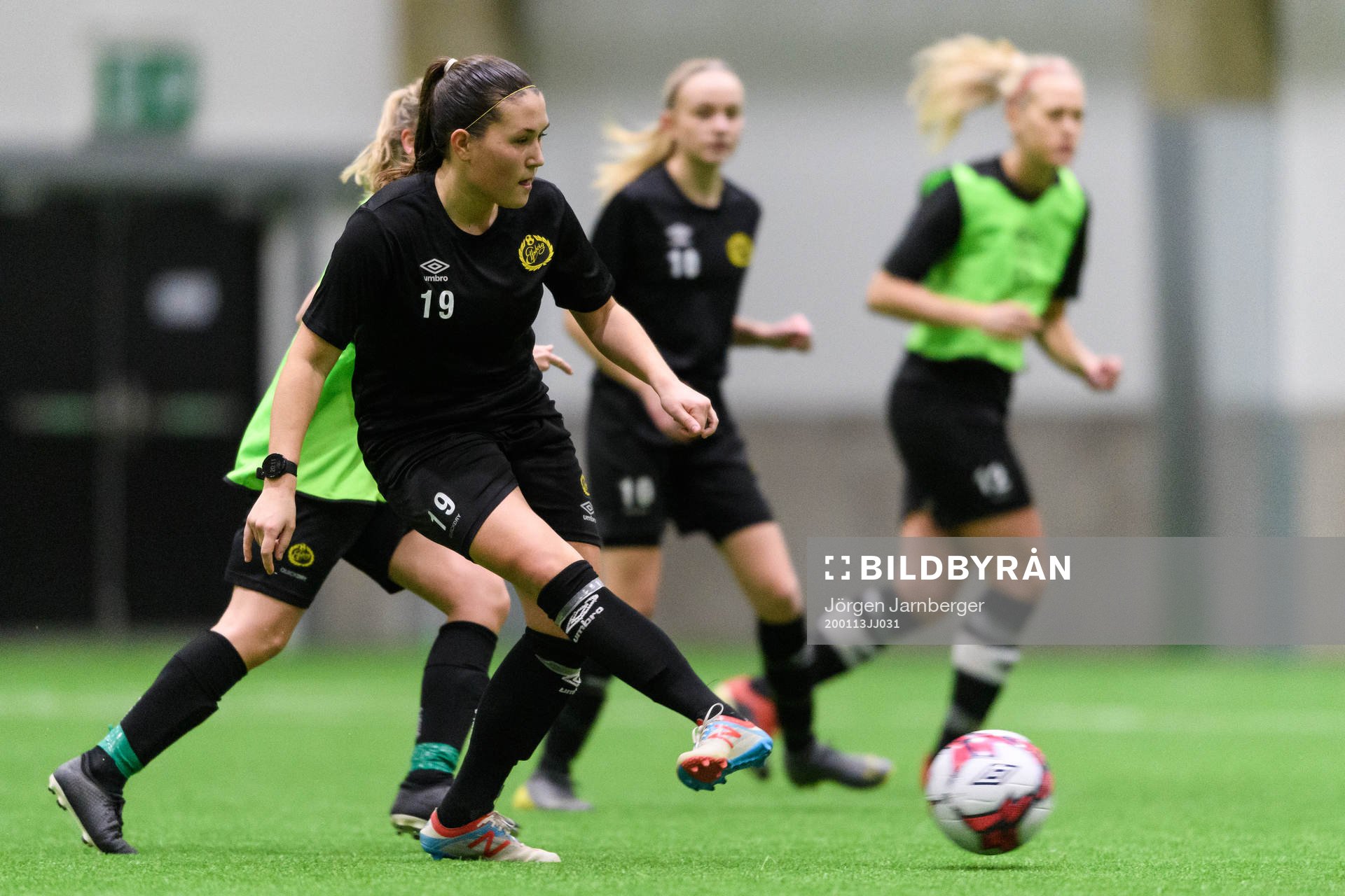 Johanna Kalinski Köhlqust under en träning med Elfsborgs damlag den 13 januari 2020 i Borås.