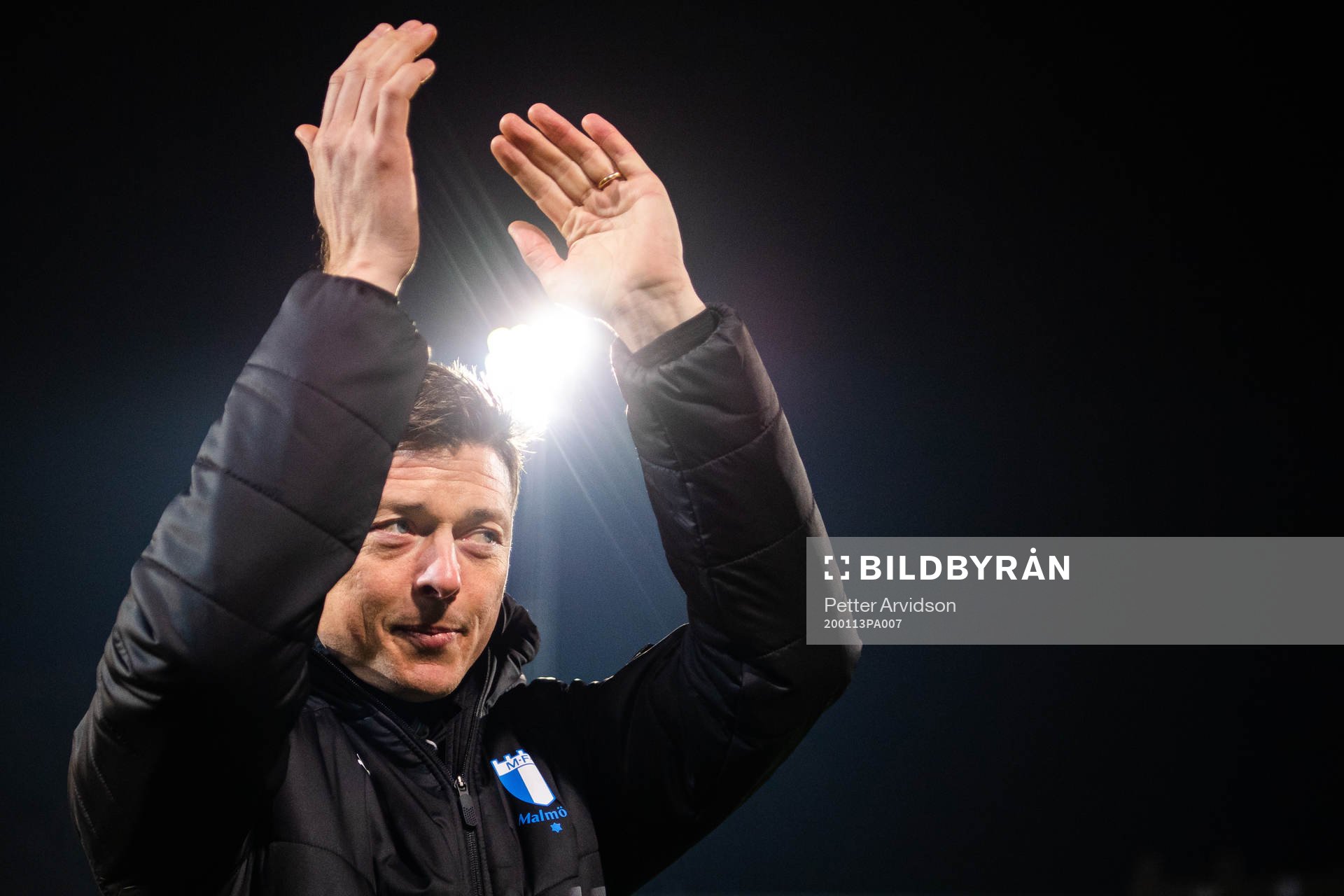 Malmö FFs tränare Jon Dahl Tomasson under en fotbollsträning med Malmö FF den 13 januari 2020 i Malmö.