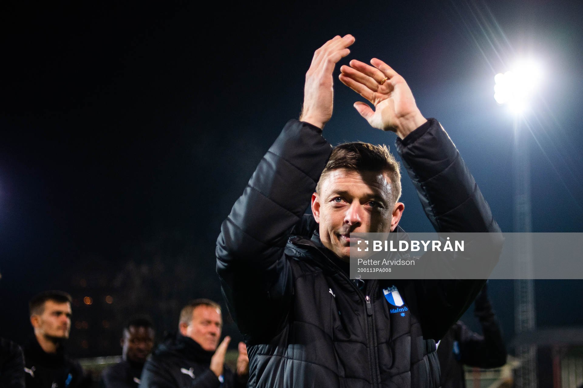 Malmö FFs tränare Jon Dahl Tomasson under en fotbollsträning med Malmö FF den 13 januari 2020 i Malmö.