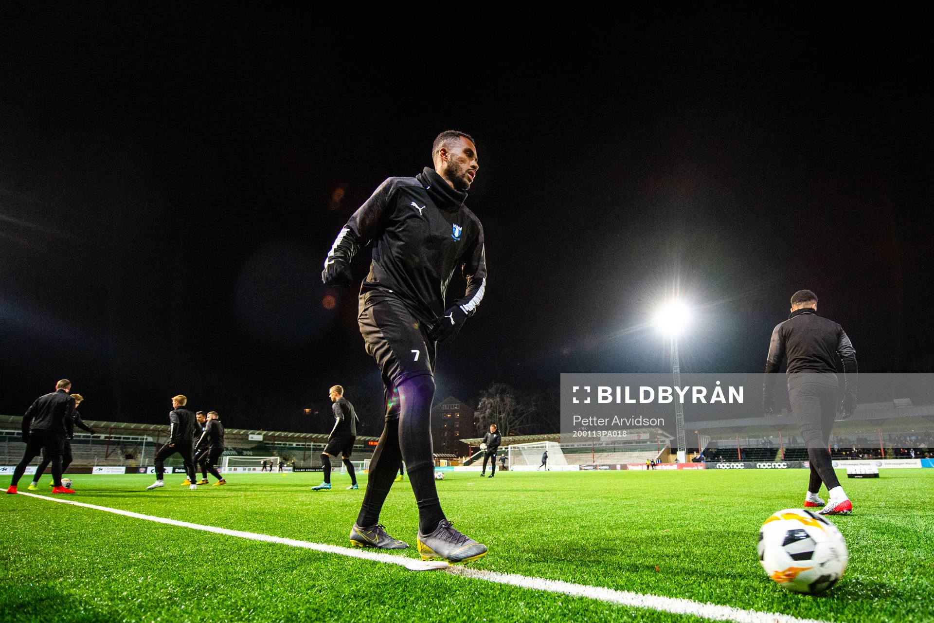 Malmö FFs Isaac Kiese Thelin under en fotbollsträning med Malmö FF den 13 januari 2020 i Malmö.