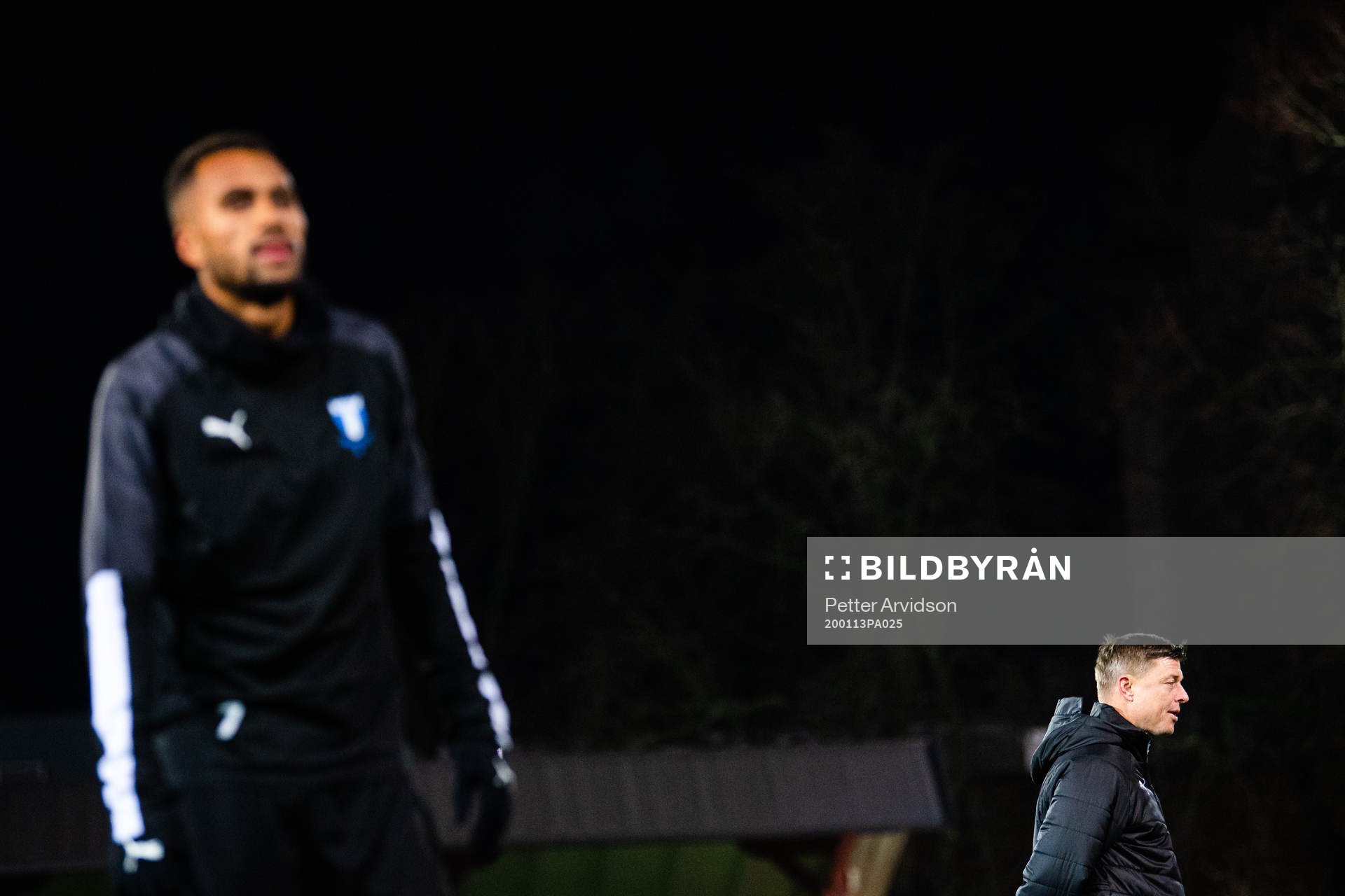 Malmö FFs Isaac Kiese Thelin och tränare Jon Dahl Tomasson