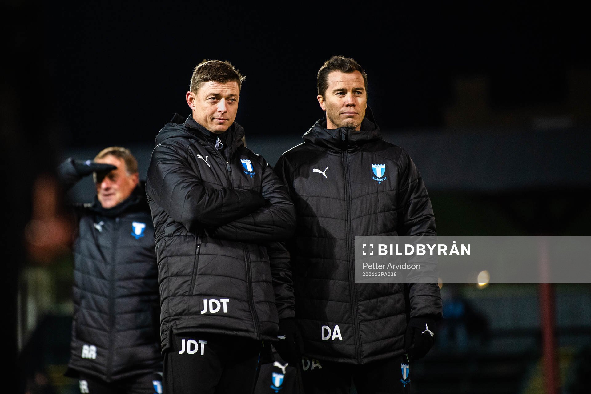 Malmö FFs tränare Jon Dahl Tomasson och sportchef Daniel