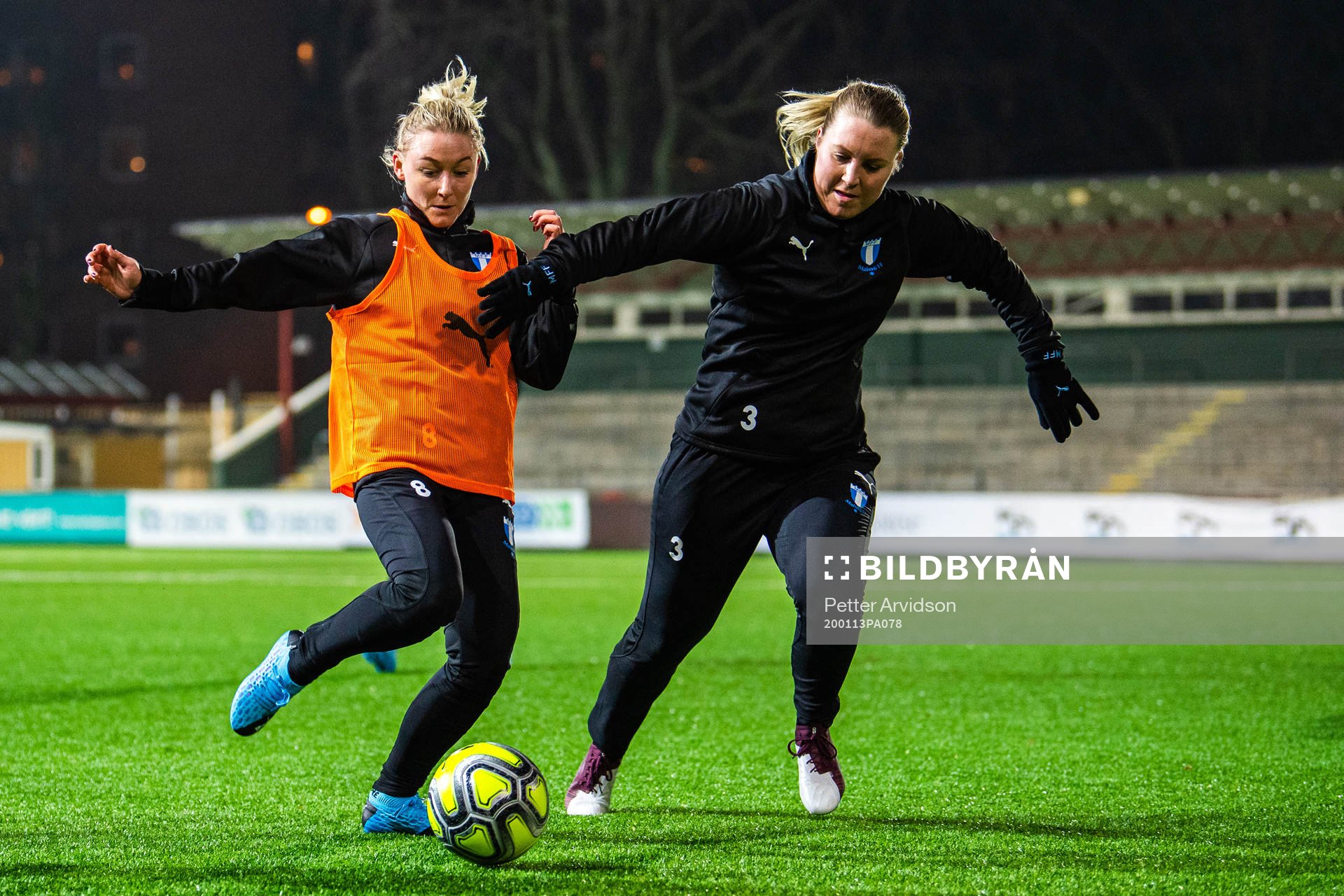 Malmö FFs Andrea Sjögren och Caroline Williamsdotter