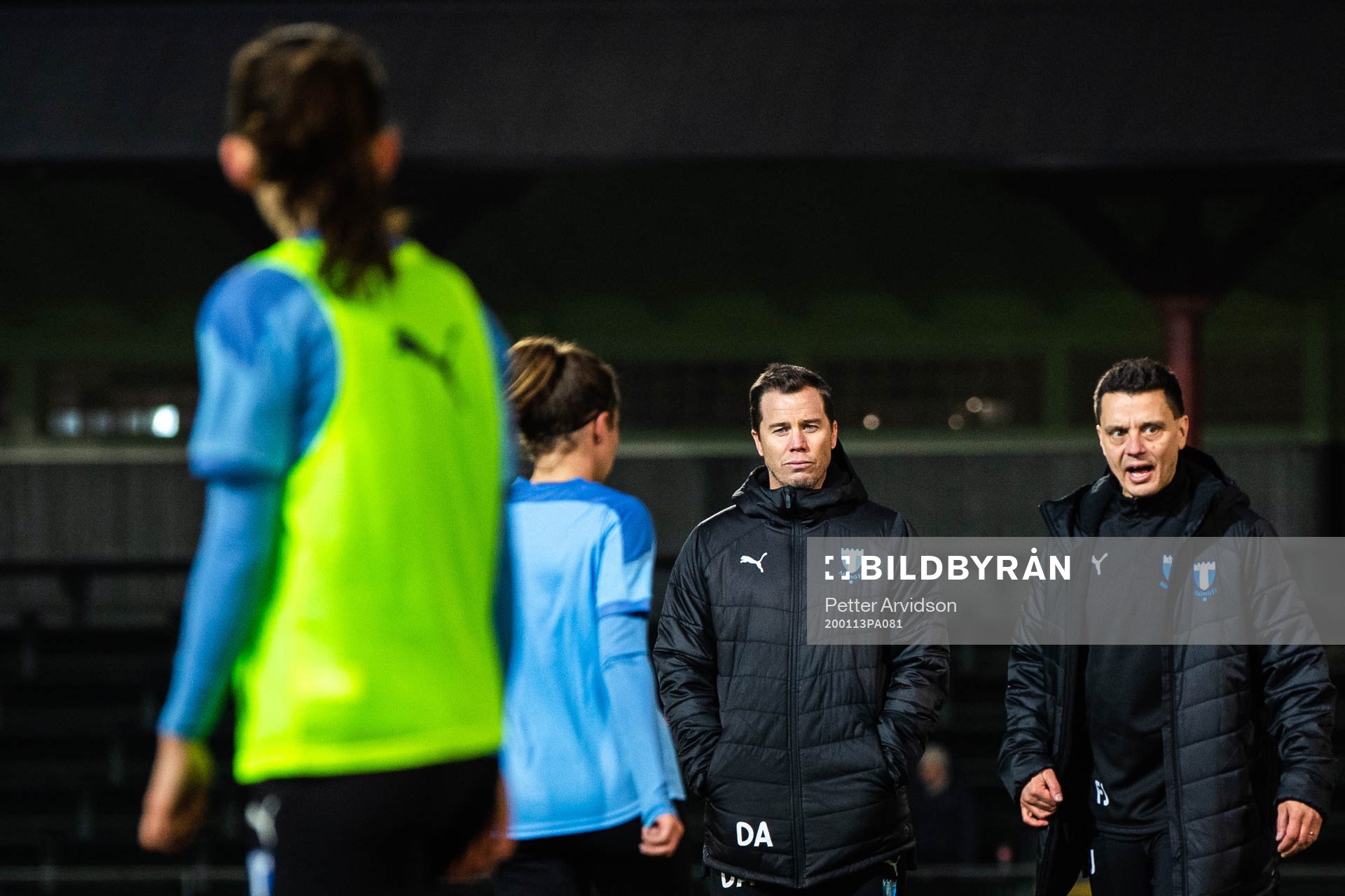 Malmö FFs sportchef Daniel Andersson och tränare Fredrik