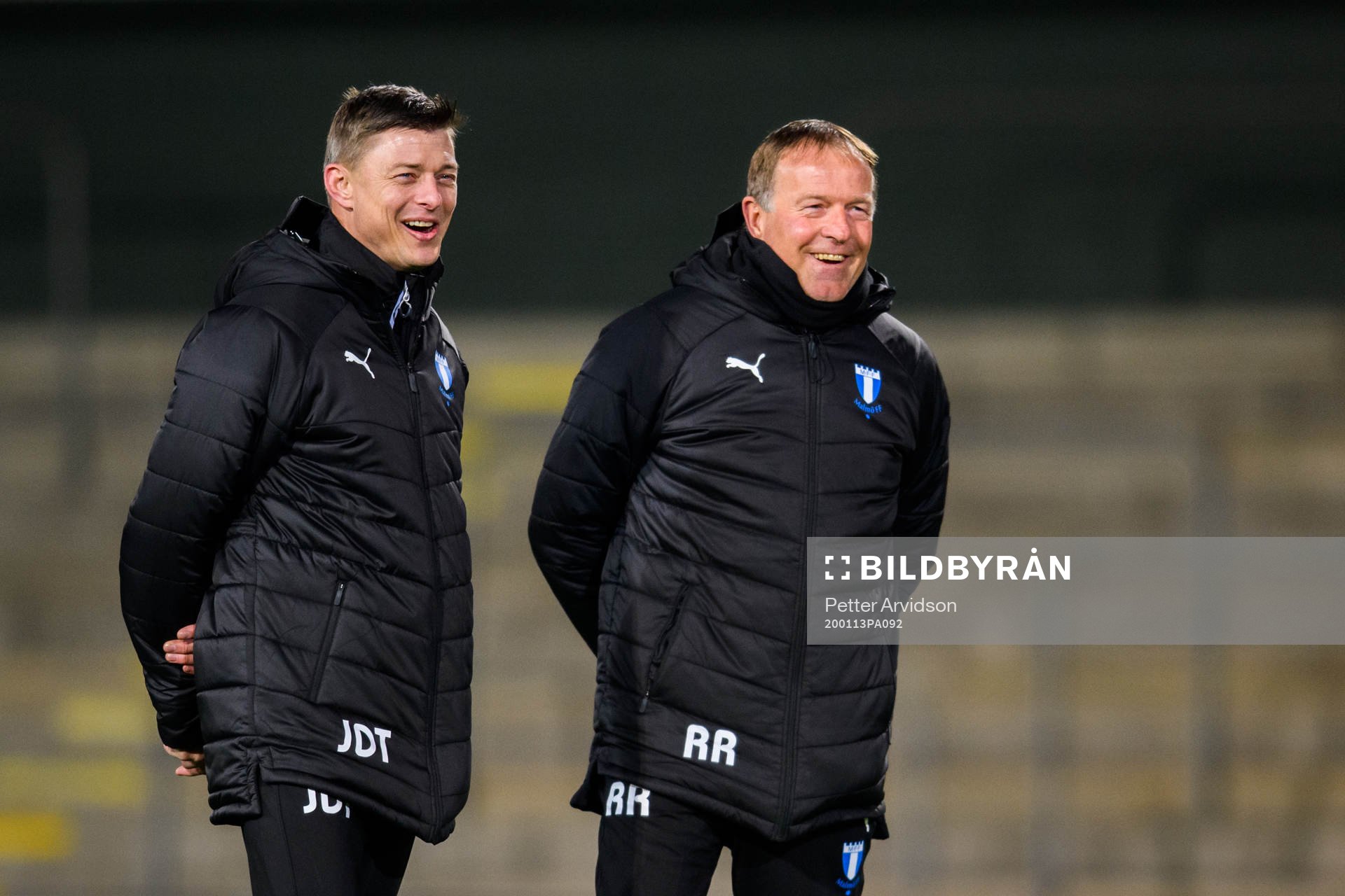 Tränare Jon Dahl Tomasson och assisterande tränare Remy