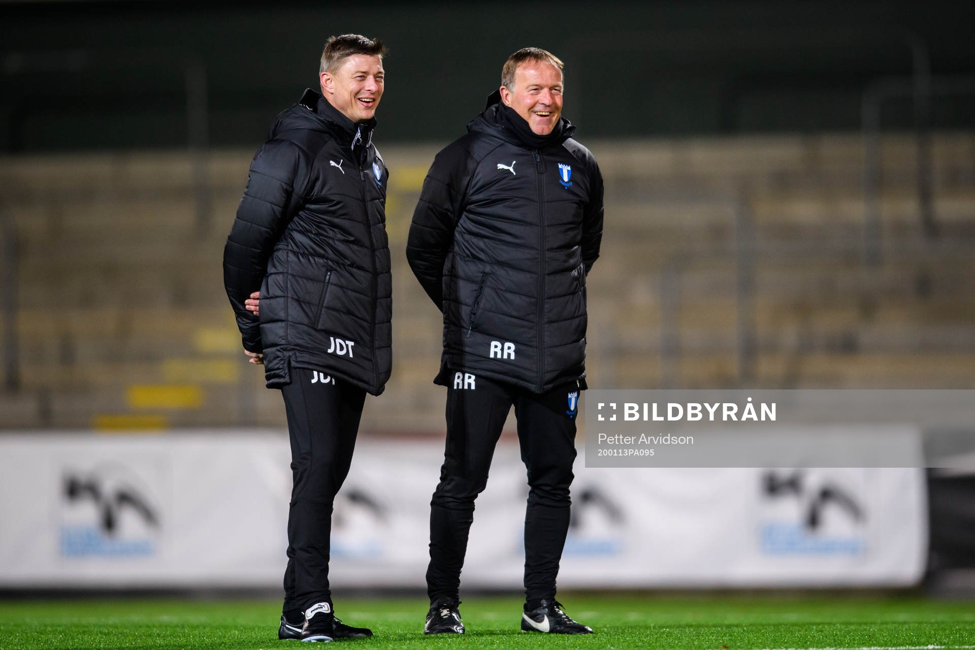 Tränare Jon Dahl Tomasson och assisterande tränare Remy