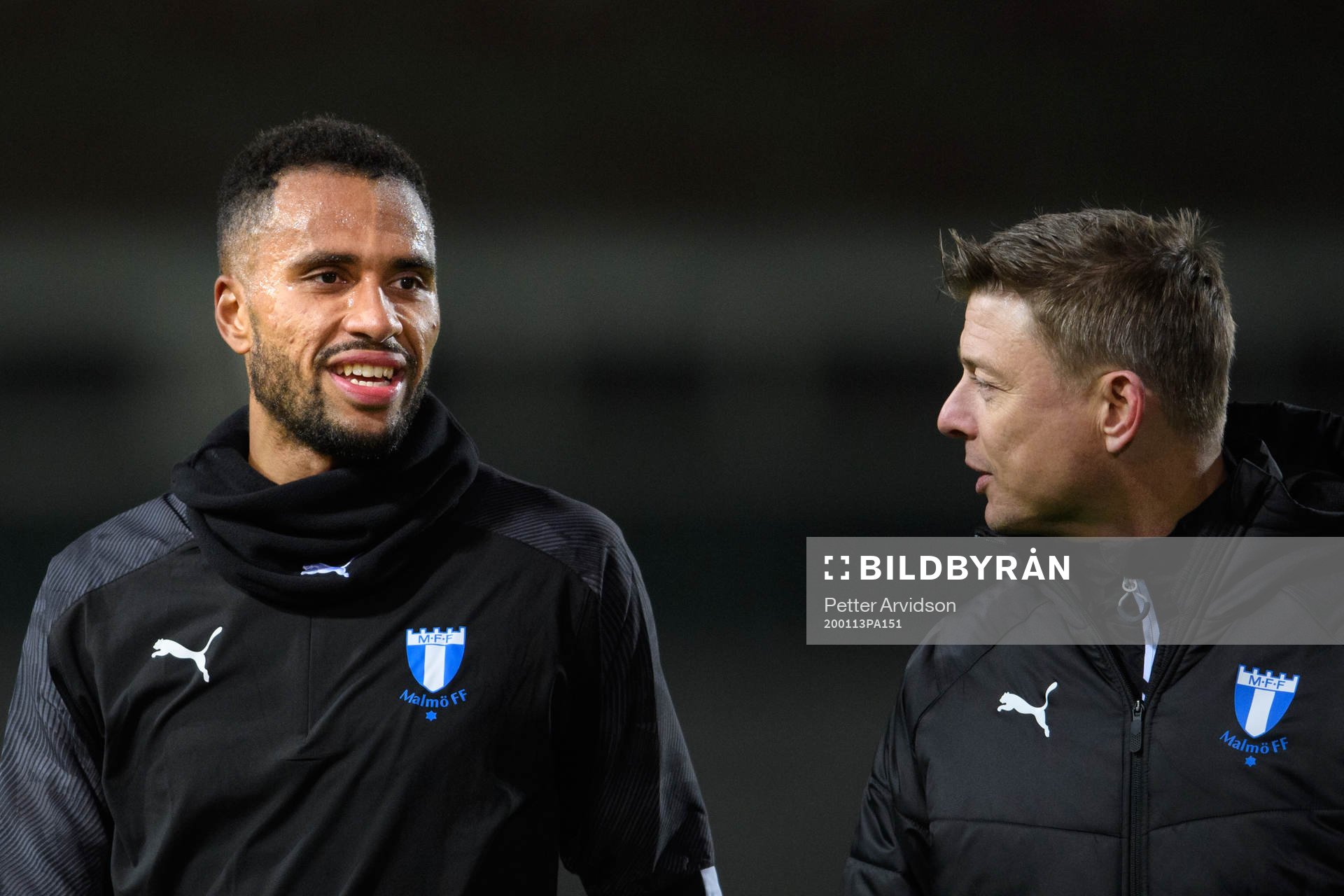 Isaac Kiese Thelin och tränare Jon Dahl Tomasson
