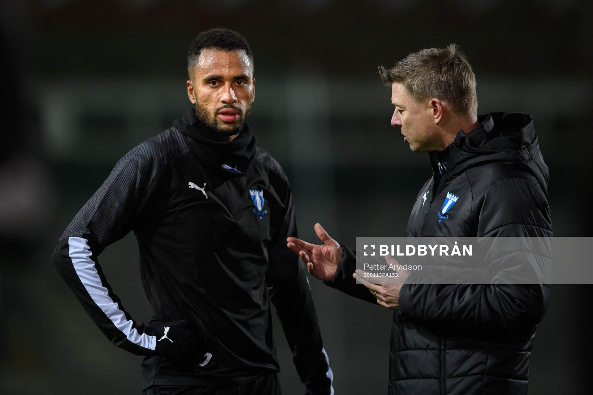 Isaac Kiese Thelin och tränare Jon Dahl Tomasson