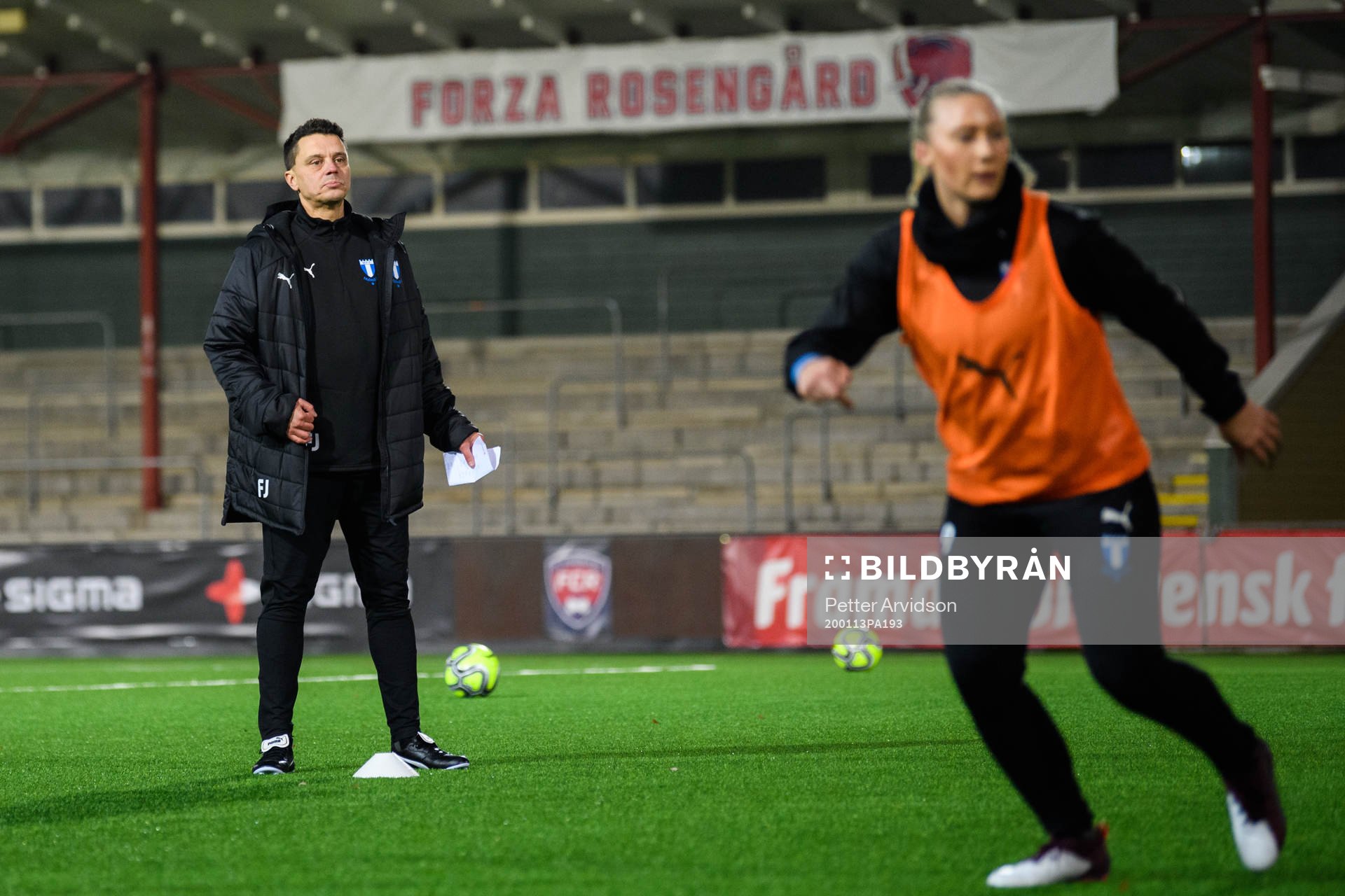 Tränare Fredrik Jahnfors och Madeleine Hejde