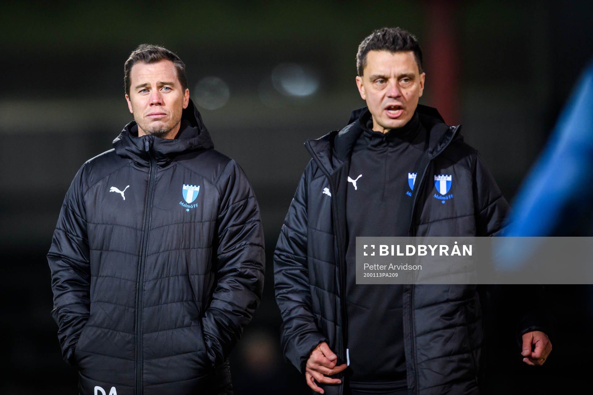 Sportchef Daniel Andersson och tränare Fredrik Jahnfors