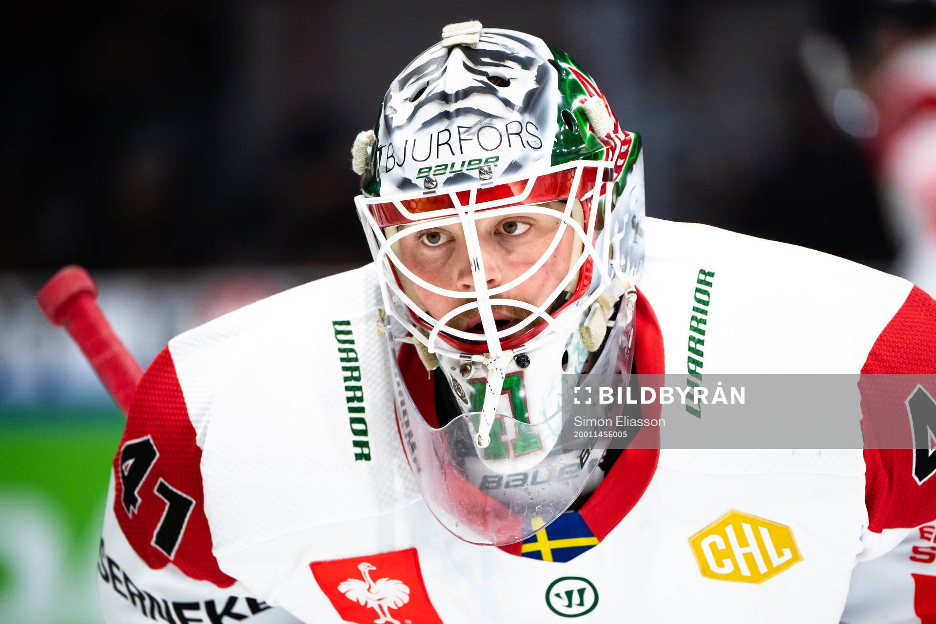Goalkeeper Niklas Rubin of Frölunda