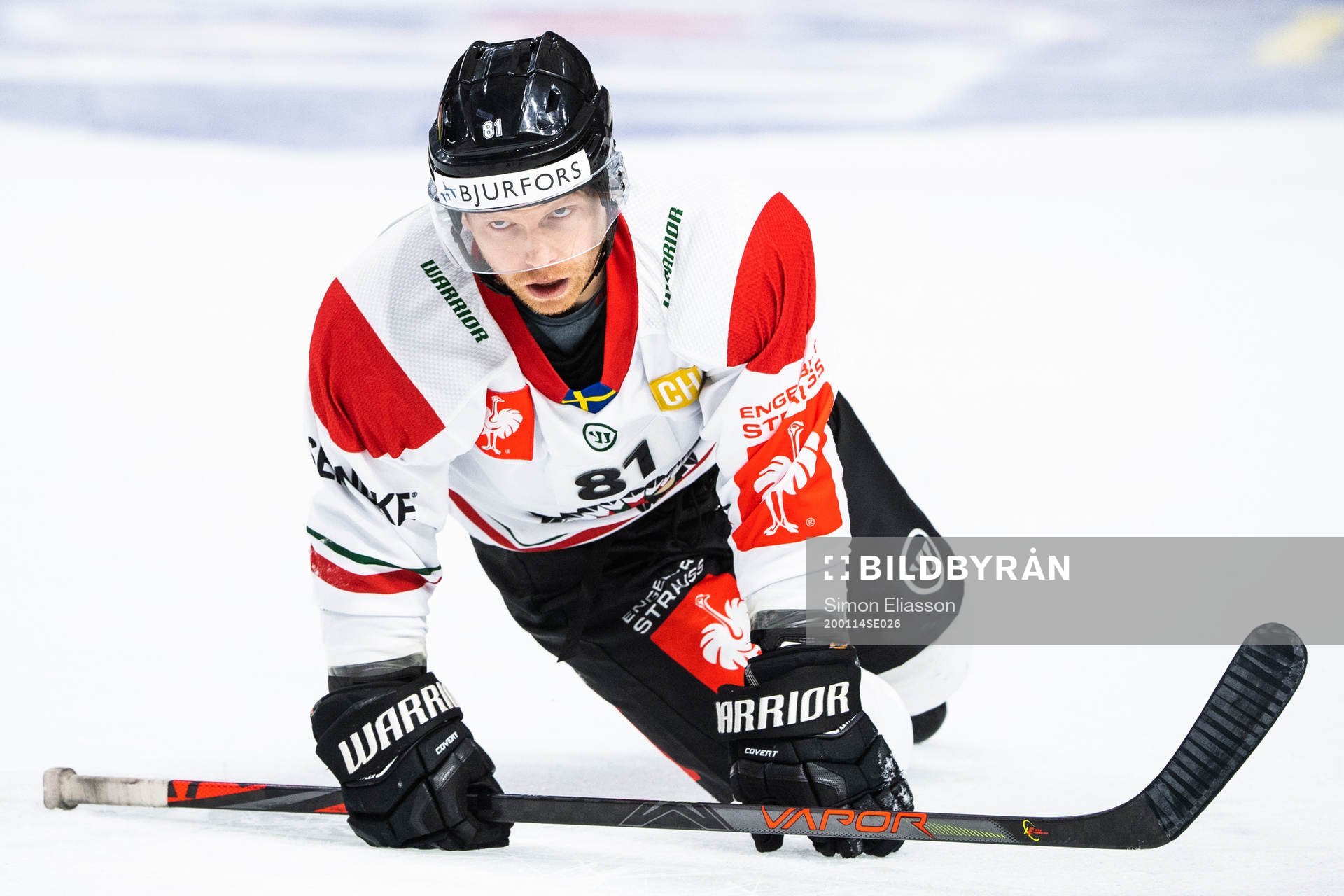 Ryan Lasch of Frölunda looks dejected