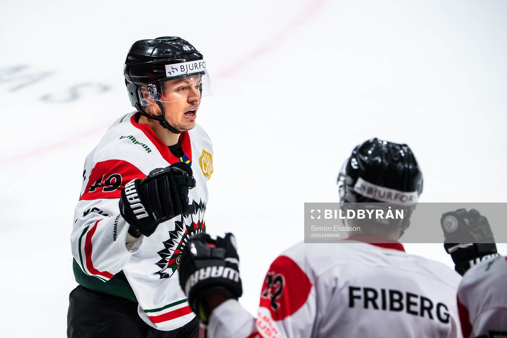 Rhett Rakshani of Frölunda celebrates the 2-1 goal