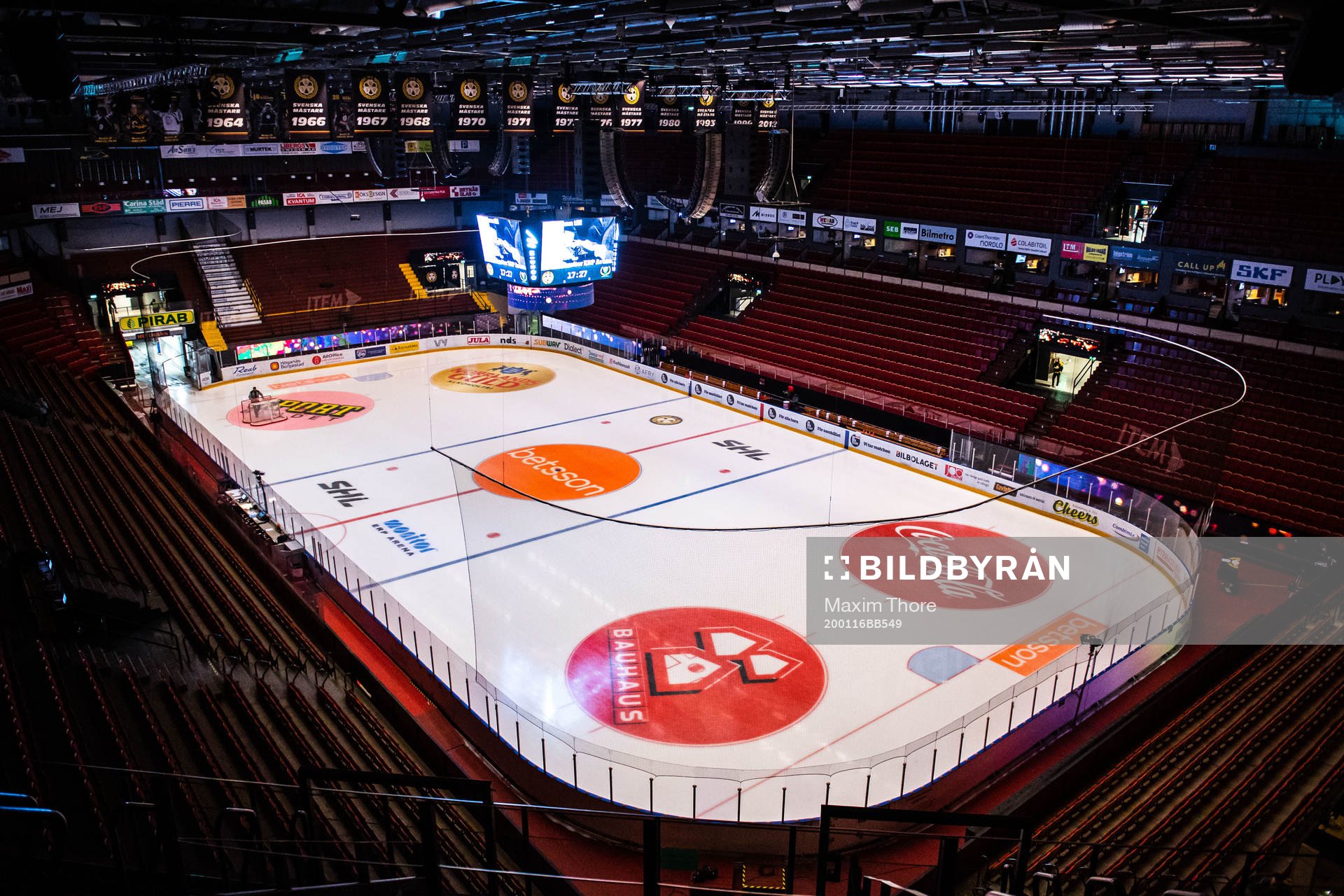 Interiör av Monitor ERP Arena