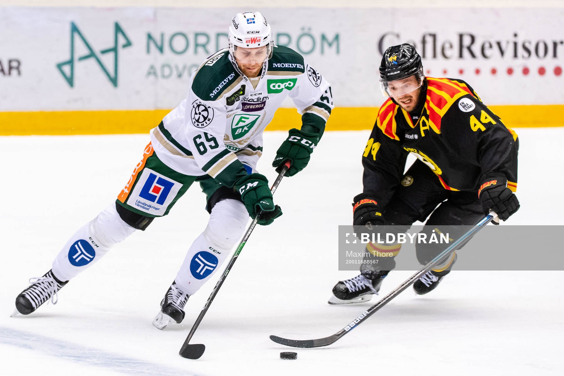 Färjestads Vojtech Mozik och Brynäs Jacob Blomqvist