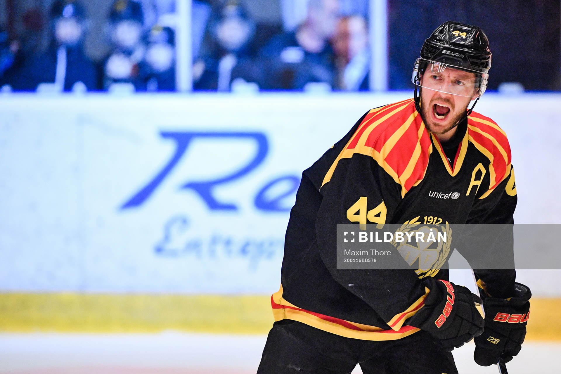 Brynäs Jacob Blomqvist jublar