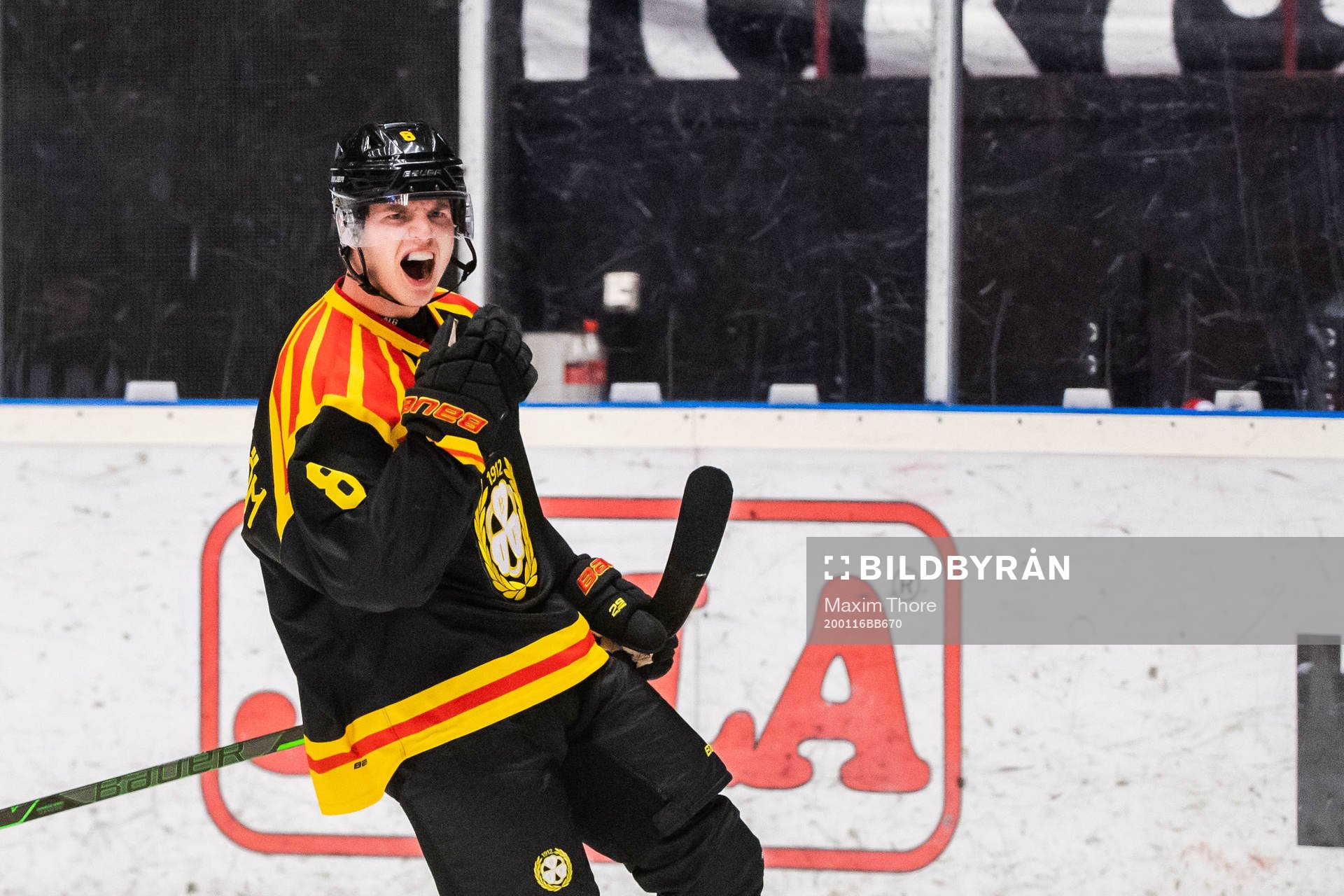 Brynäs Victor Söderström jublar